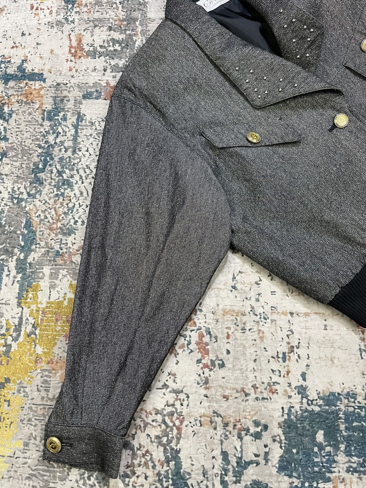 Japanese Brand Co Collo Made Katayama Speckled Stud Detail Jacket Size M / US 6-8 / IT 42-44 - 5 Thumbnail