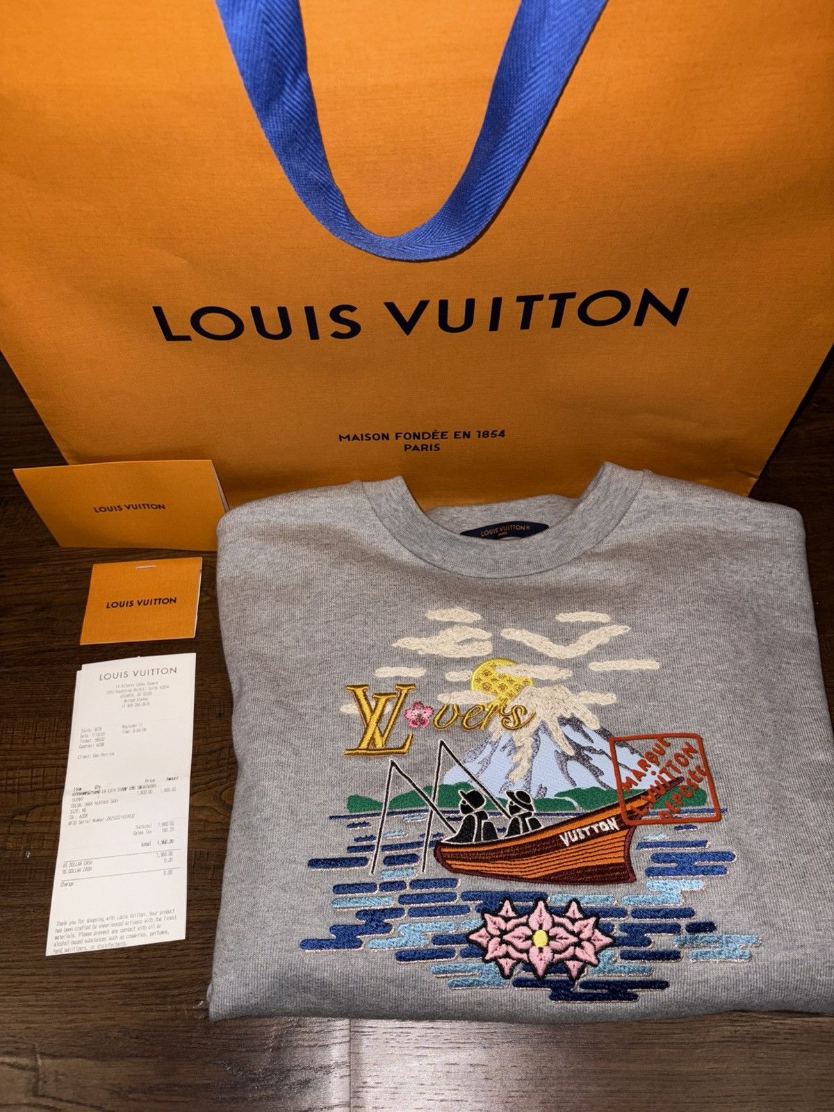 Louis Vuitton Louis Vuitton Embroidered Sweatshirt Size US M / EU 48-50 / 2 - 1 Thumbnail