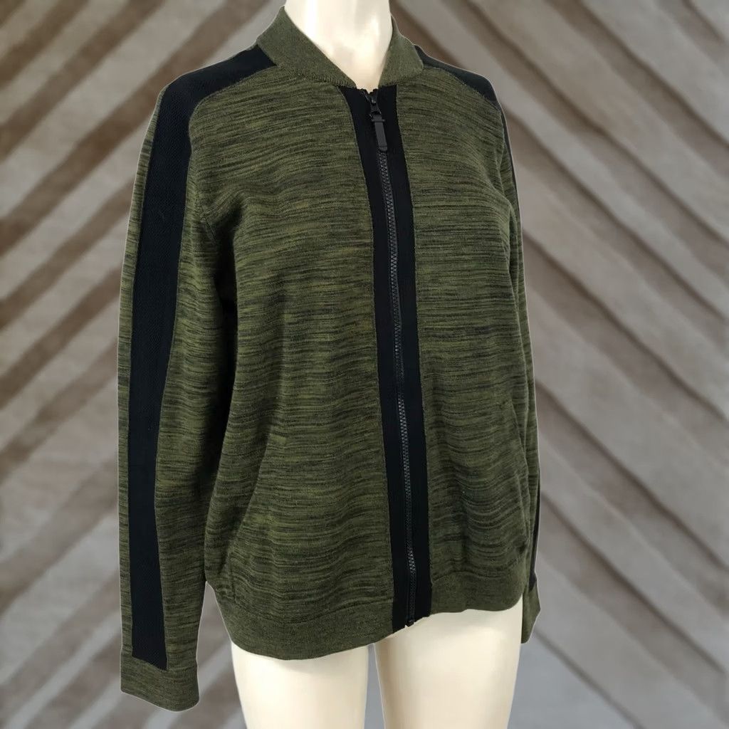 Nike NIKE WOMEN'S M GREEN LONG SLEEVE TECH KNIT BOMER JACKET Size M Size M / US 6-8 / IT 42-44 - 1 Thumbnail