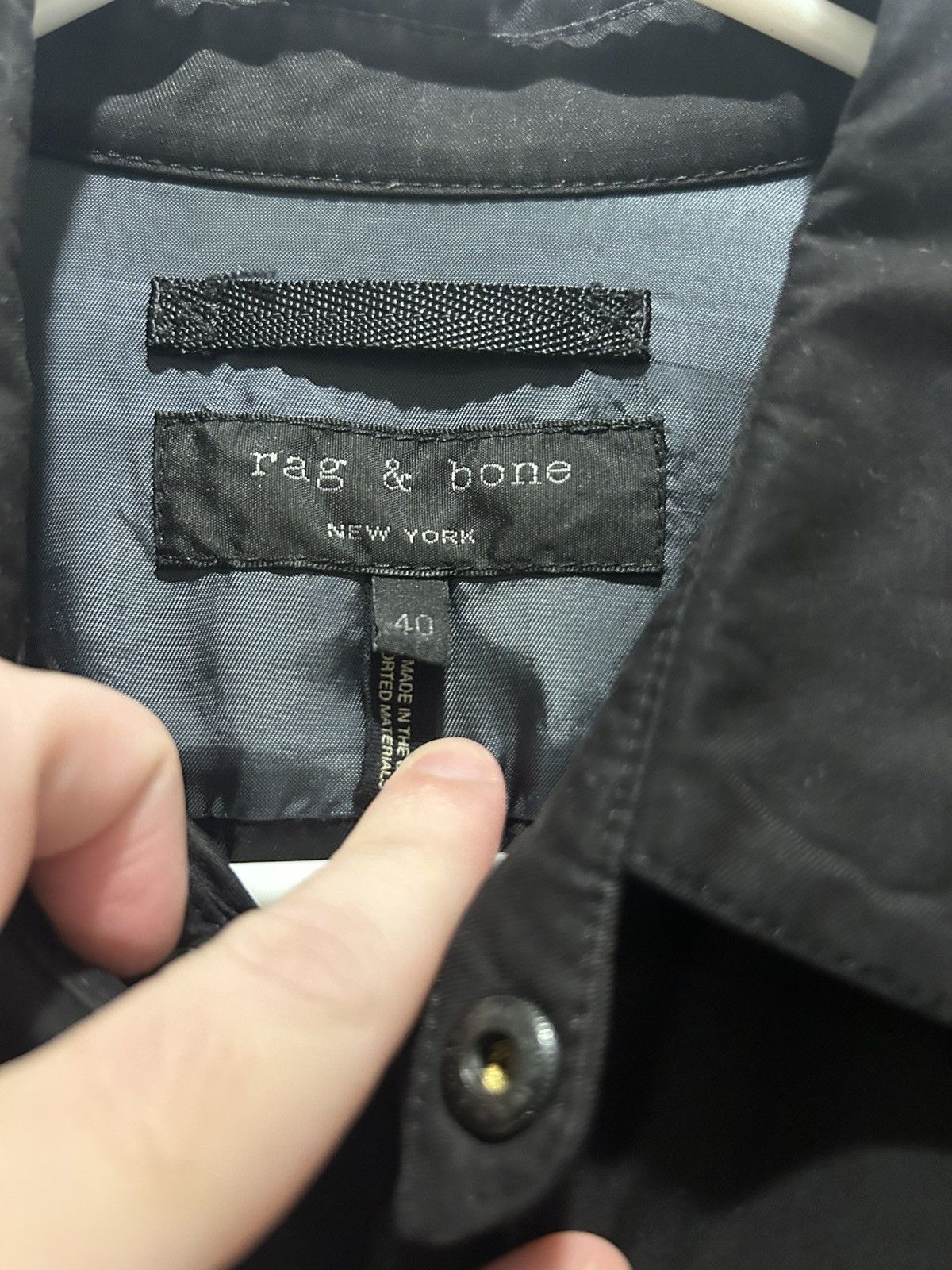 Rag & Bone Rag & Bone Melrose Lightweight Jacket Zip Up Size US M / EU 48-50 / 2 - 2 Thumbnail