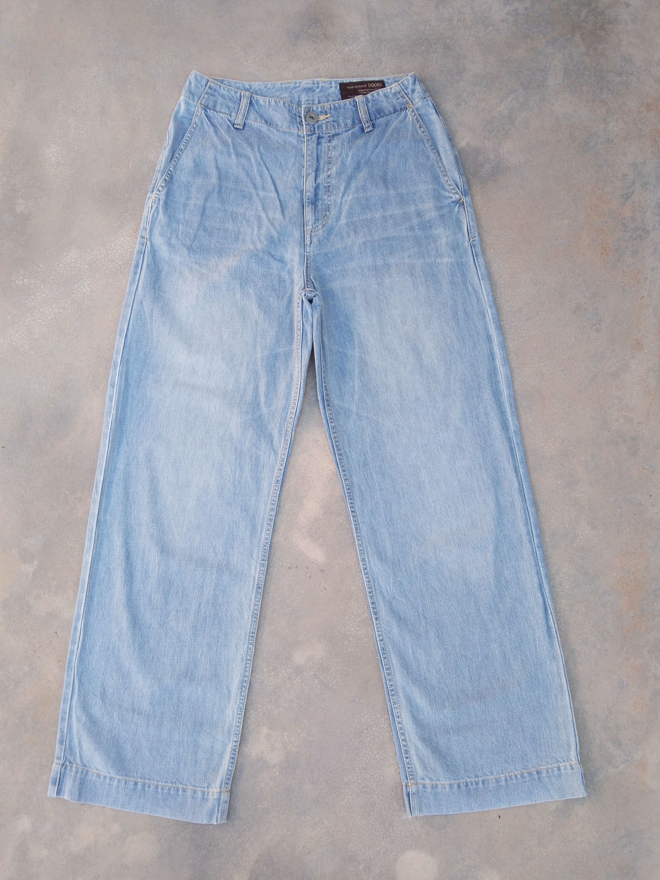 Japanese Brand × Jean × Vintage Vintage Urban Research Doors Baggy Loose Straight Leg Jeans Size US 27 - 1 Thumbnail