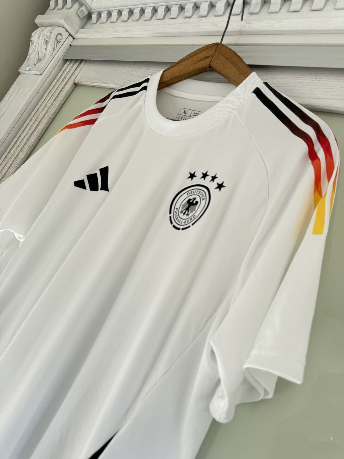 Adidas Germany 2024-2025 Home Soccer Jersey Football Shirt Kit Size US XL / EU 56 / 4 - 5 Thumbnail
