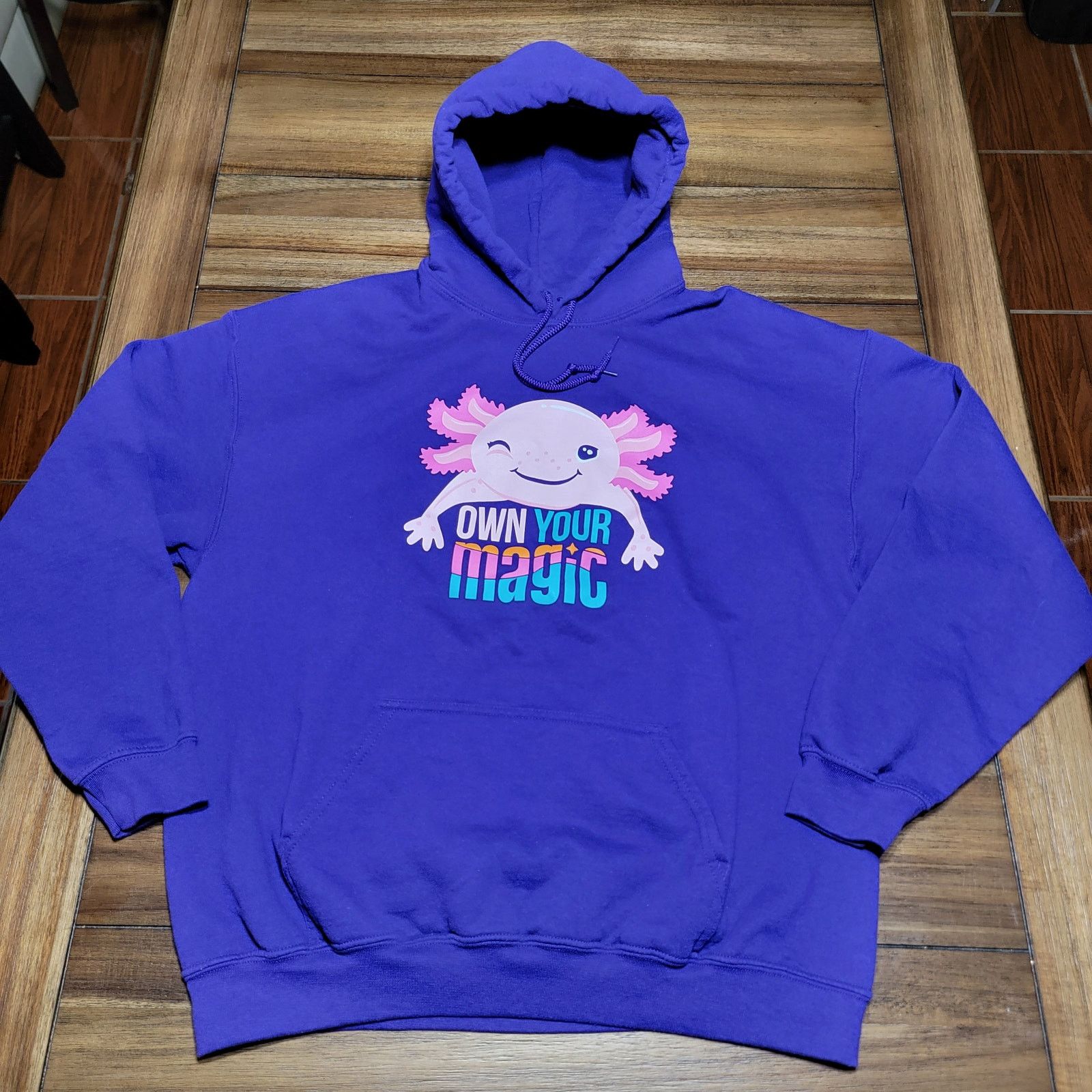 Gildan Gildan Pullover Hoodie Axolotl "Own Your Magic" - Size Large Size L / US 10 / IT 46 - 1 Thumbnail