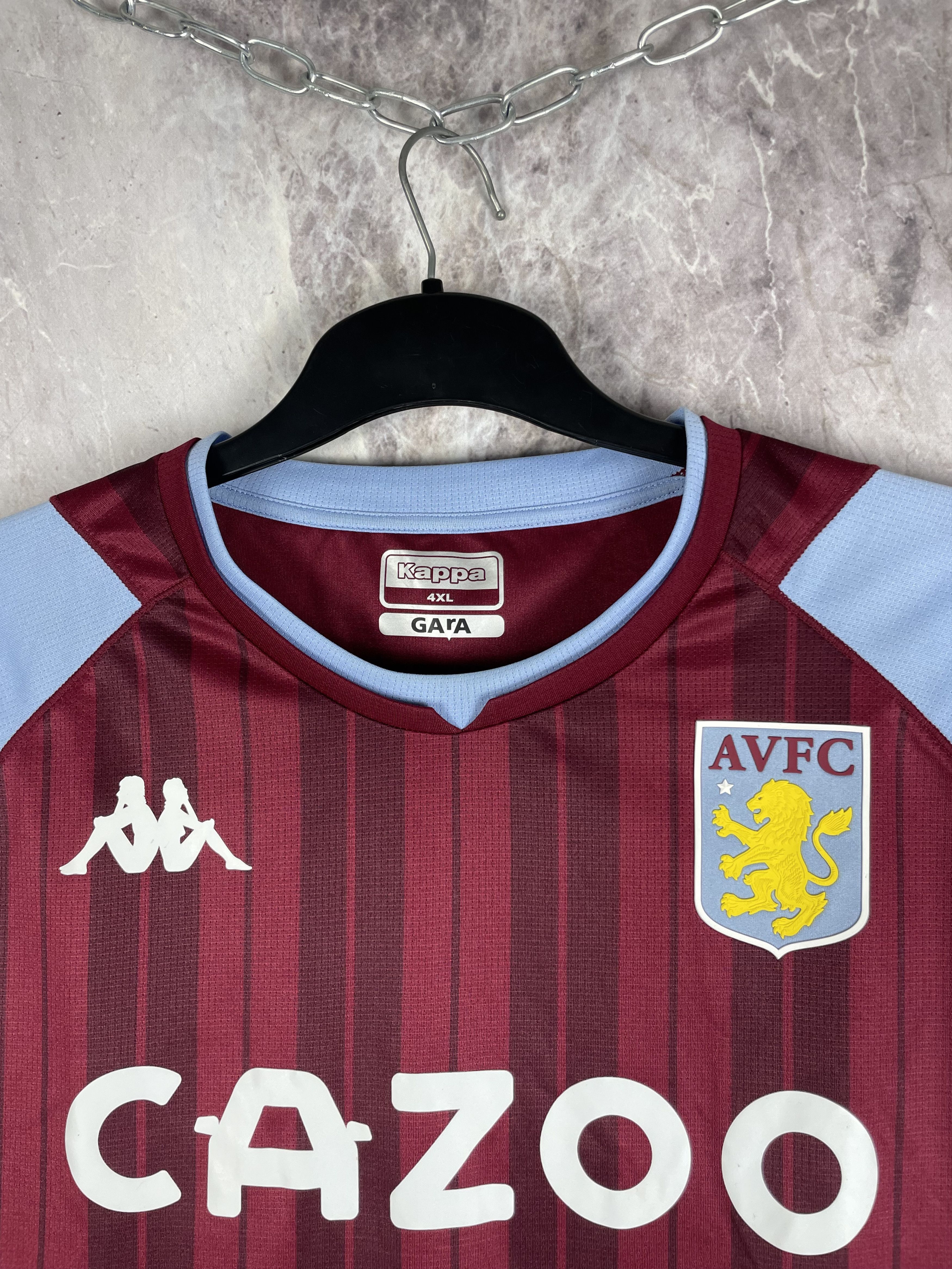 Kappa Kappa Aston Villa FC AVFC 2020/21 Soccer Jersey Blokecore Size US XXL / EU 58 / 5 - 3 Thumbnail