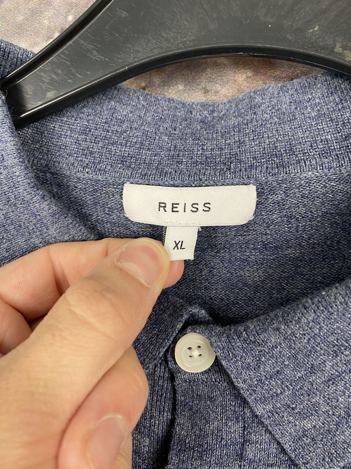 Designer Men’s Reiss Shirt Long Sleeve Pullover Size XL Size US XL / EU 56 / 4 - 4 Thumbnail