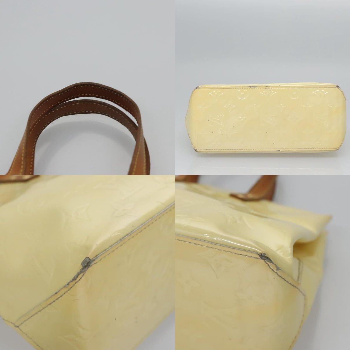 Louis Vuitton LOUIS VUITTON Monogram Vernis Reade PM Hand Bag Perle M91336 Size ONE SIZE - 10 Thumbnail