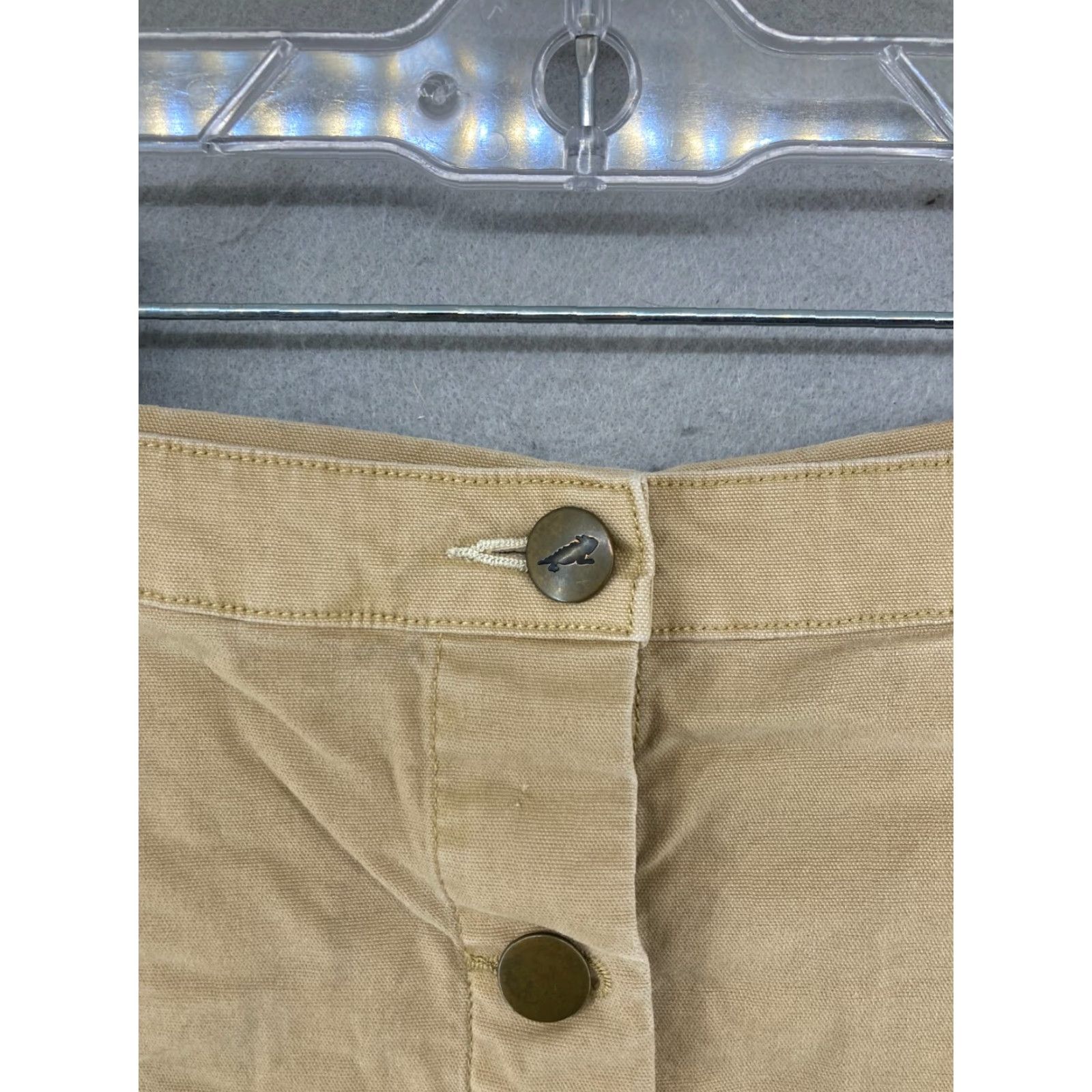 Toad&Co TOAD&CO WOMENS CARGO SKIRT Mini Beige Khaki Button Up Pockets Knit Cotton Short M Adult Womens Size 32" / US 10 / IT 46 - 5 Thumbnail