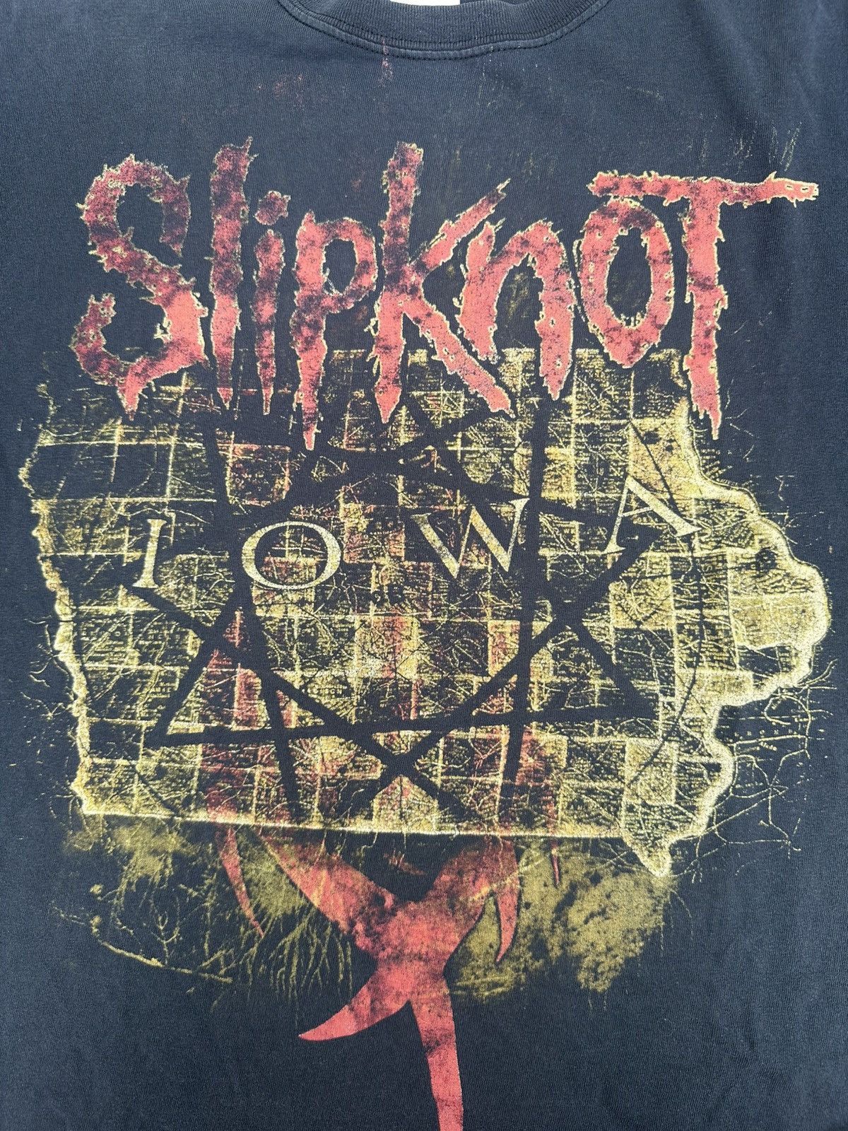 Band Tees Vintage Y2K Slipknot "IOWA MAP" Band Tees Size US L / EU 52-54 / 3 - 4 Thumbnail