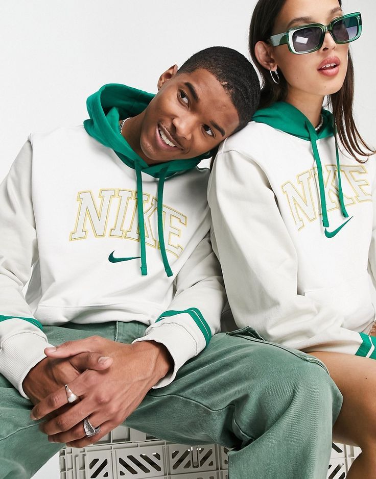 Nike Nike Sportswear Retro Collegiate Cream Green Hoodie Size US L / EU 52-54 / 3 - 1 Thumbnail