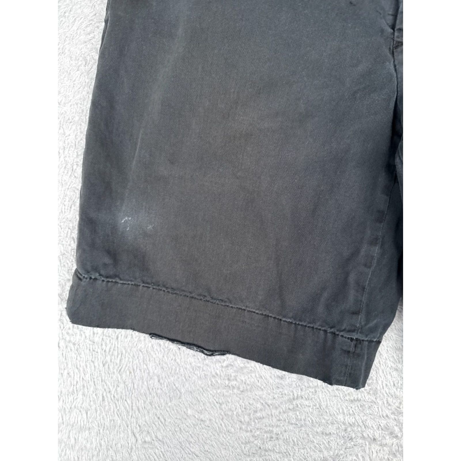 Tommy Bahama Ralph Lauren Shorts Men 33 Black Chino 100% Cotton Flat Front 33x10 READ ME Size US 33 - 3 Thumbnail