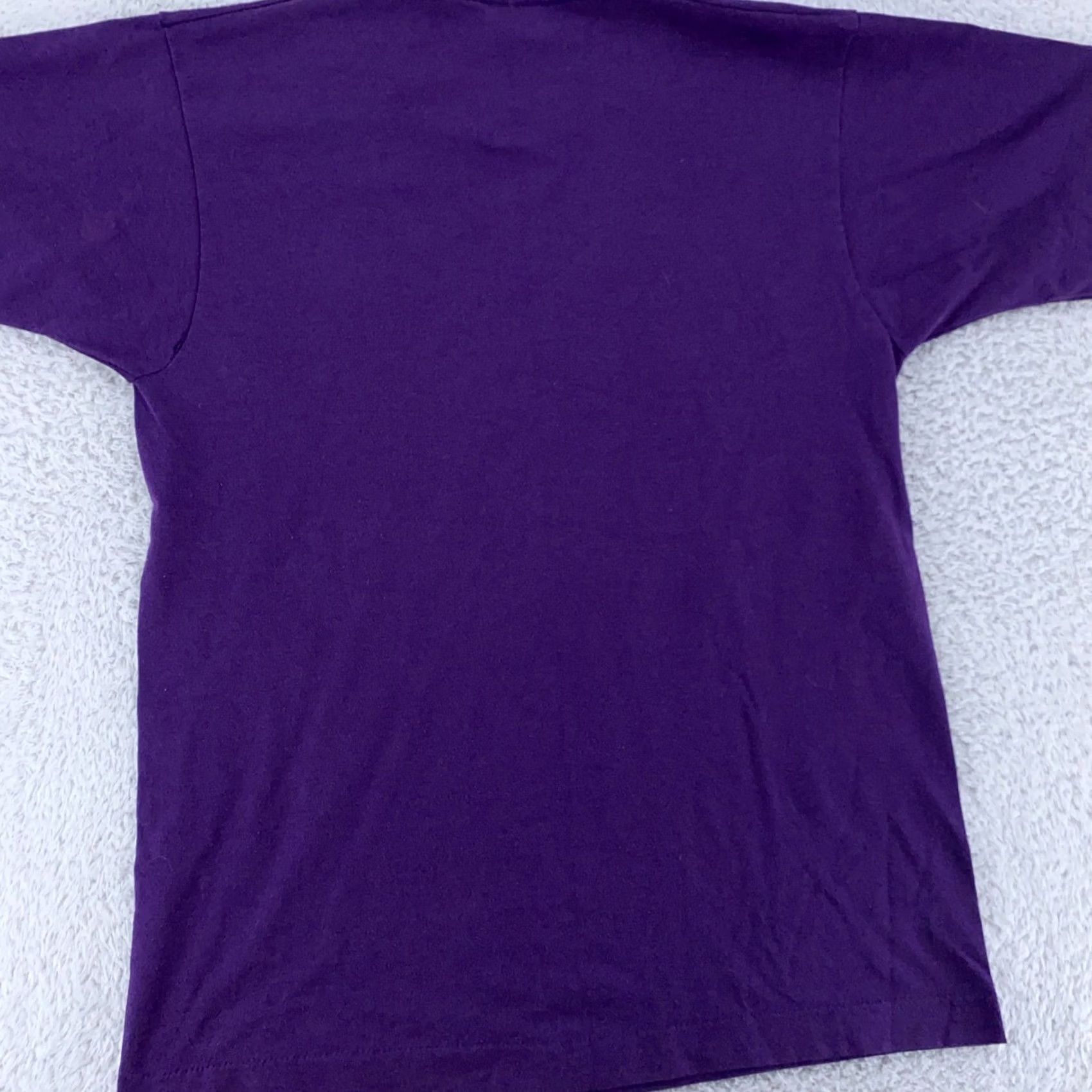 Vintage VINTAGE Screen Stars Best Shirt M Purple USA Poly Cotton Tee 90s Mens Crew Neck Short Sleeve Tagless Solid Size US M / EU 48-50 / 2 - 4 Thumbnail