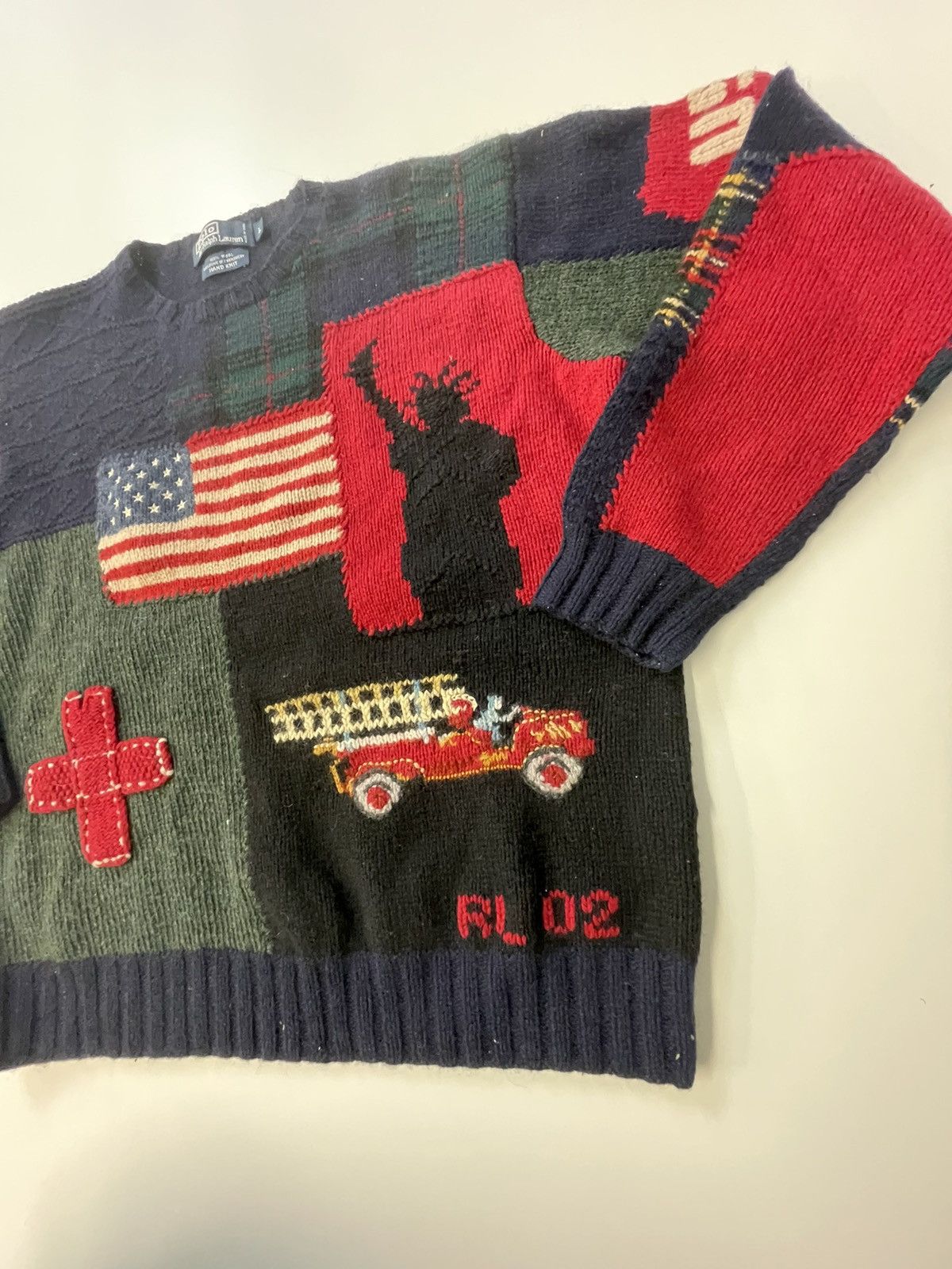 Ralph Lauren 9/11 Anniversary Polo Sweater Size US L / EU 52-54 / 3 - 5 Thumbnail