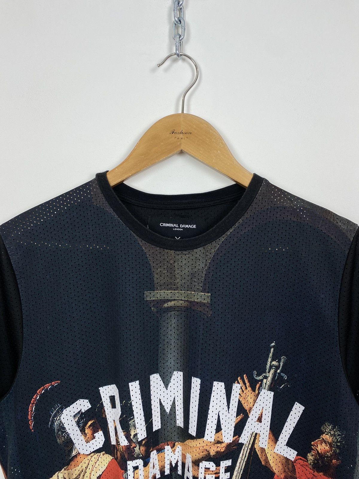 Criminal Damage Criminal Damage Romans Short Sleeve T Shirt Size M Black Top Size US M / EU 48-50 / 2 - 2 Thumbnail