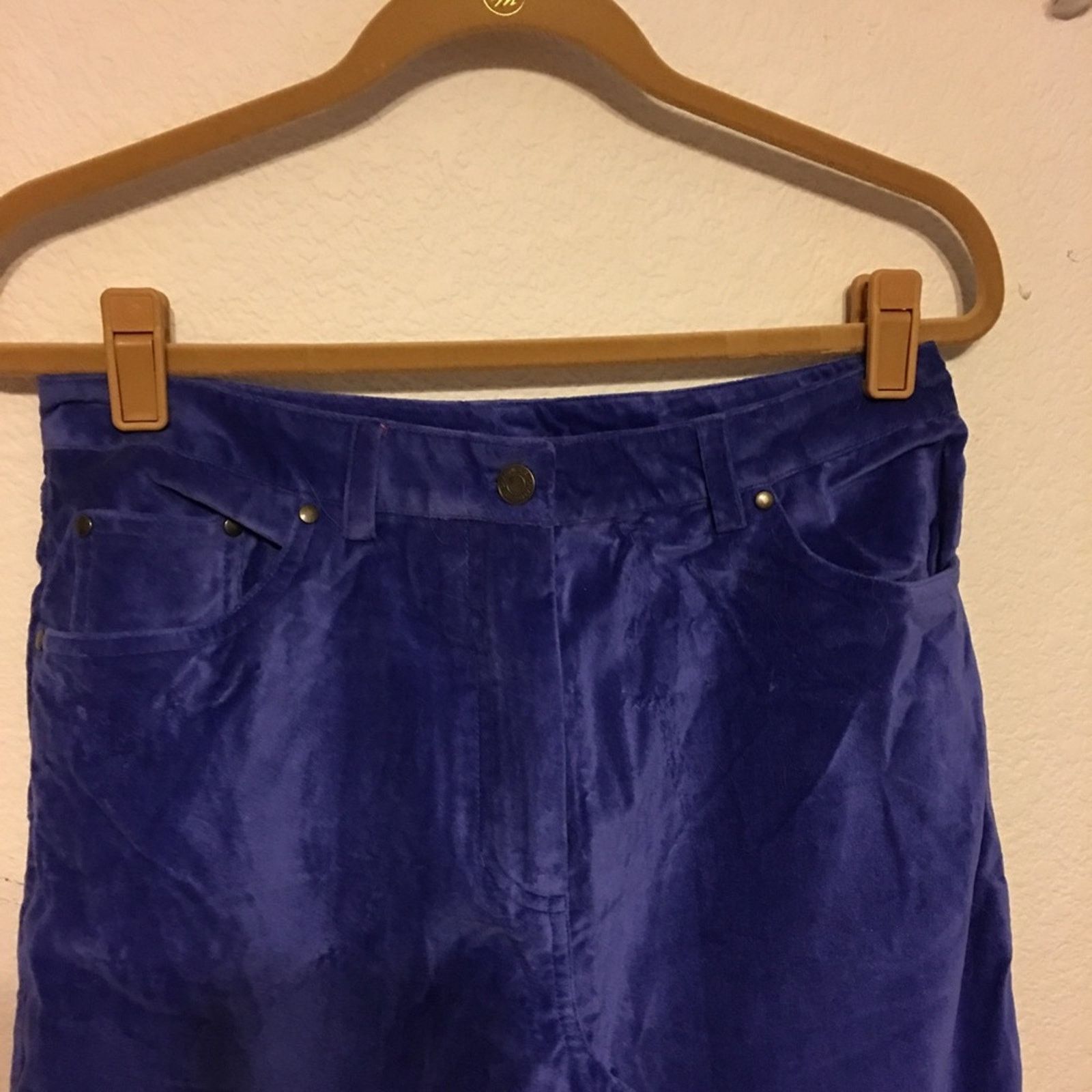 Other Chadwick’s Blue Velvet Jeans NWOT 10 Size 32" / US 10 / IT 46 - 2 Thumbnail