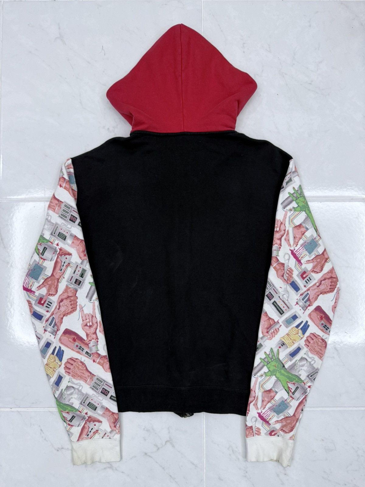 PHENOMENON Vintage 2000s Phenomenon Bionic Arm Graphic Devil Tag Hoodie Size US L / EU 52-54 / 3 - 7 Thumbnail