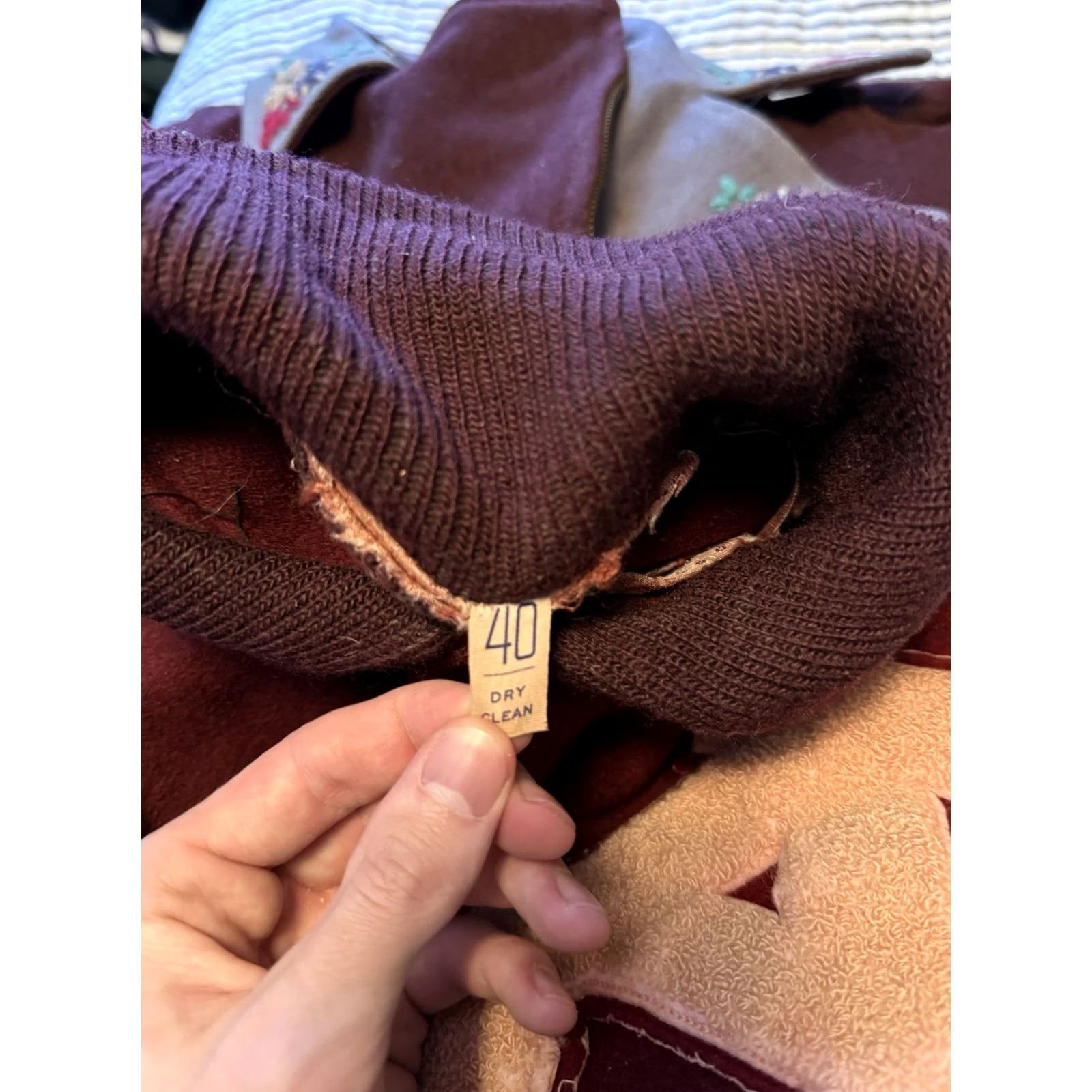 Vintage VINTAGE Finch Sportswear Anoka Tornados Wool Leather Varsity Jacket Medium Mens Maroon Wool Leather 60’s 40 measurements 23in 19in Size US M / EU 48-50 / 2 - 7 Thumbnail