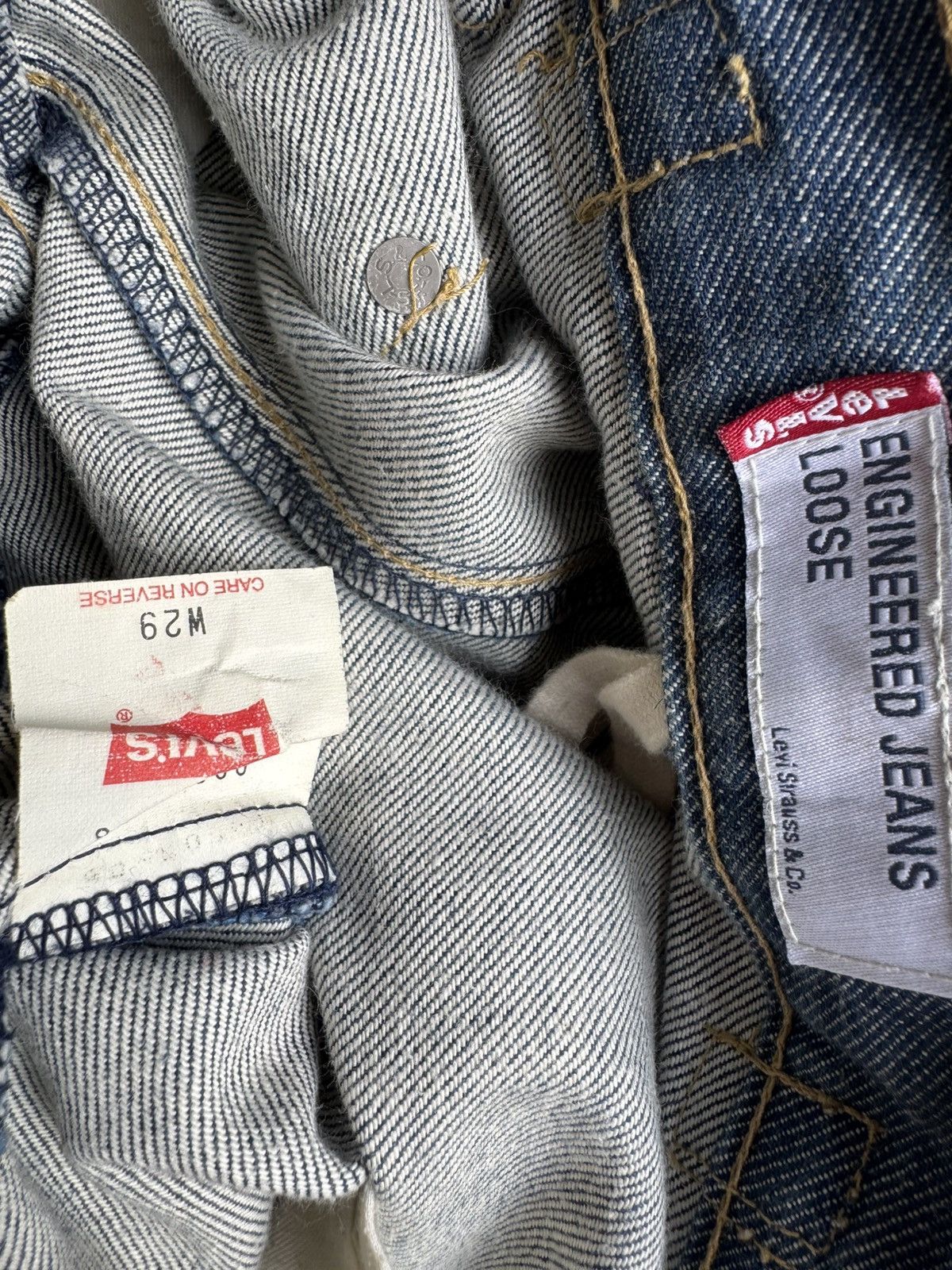 Levi's VERY RARE VINTAGE PANTS DENIM JEANS LEVIS ENGINEERED BUCKLE Size US 29 - 6 Thumbnail