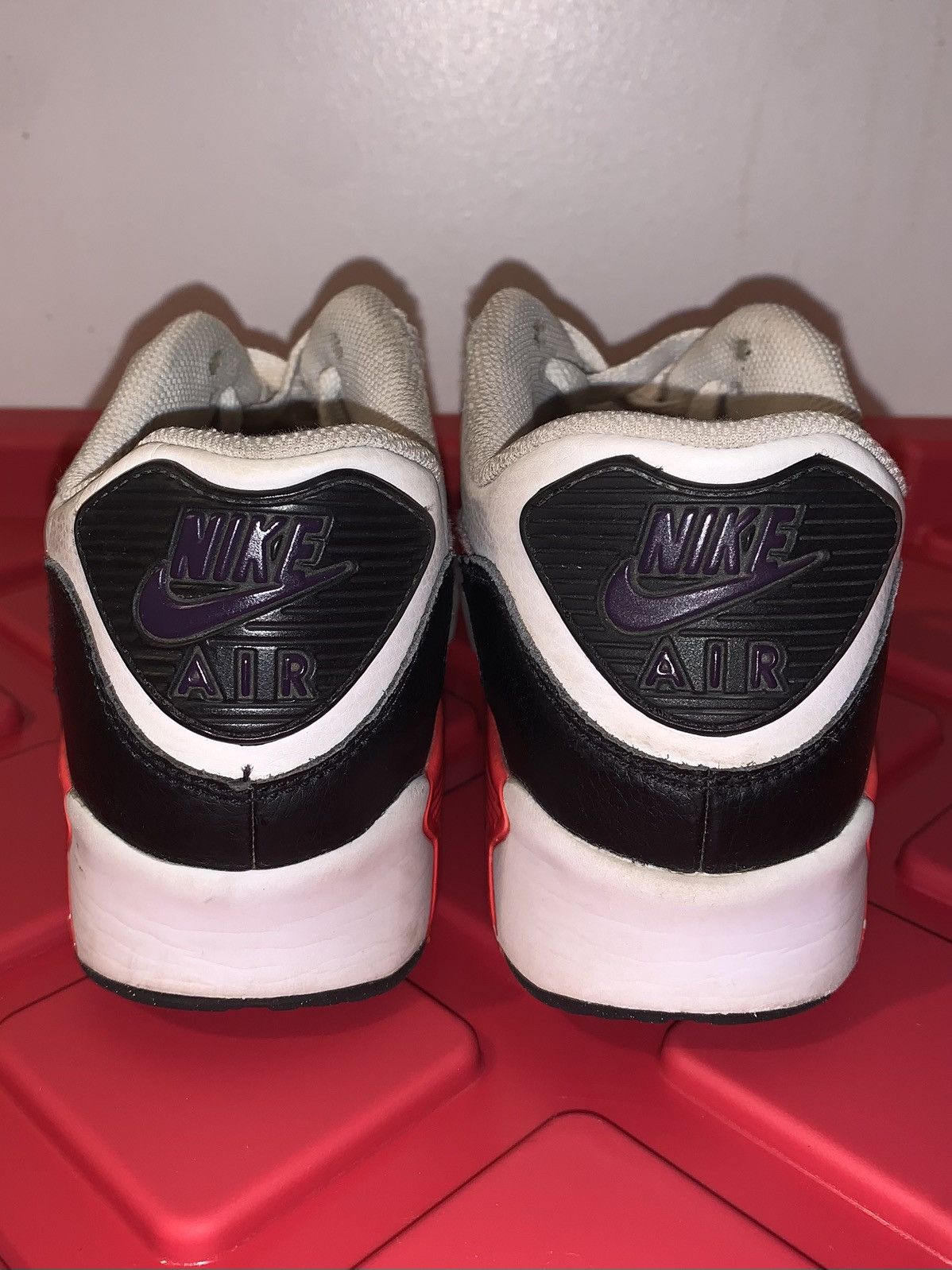 Nike Vintage Y2K Nike Air Max 90 LTR White Crimson GS Sneakers Size US 5 / EU 37 - 5 Thumbnail