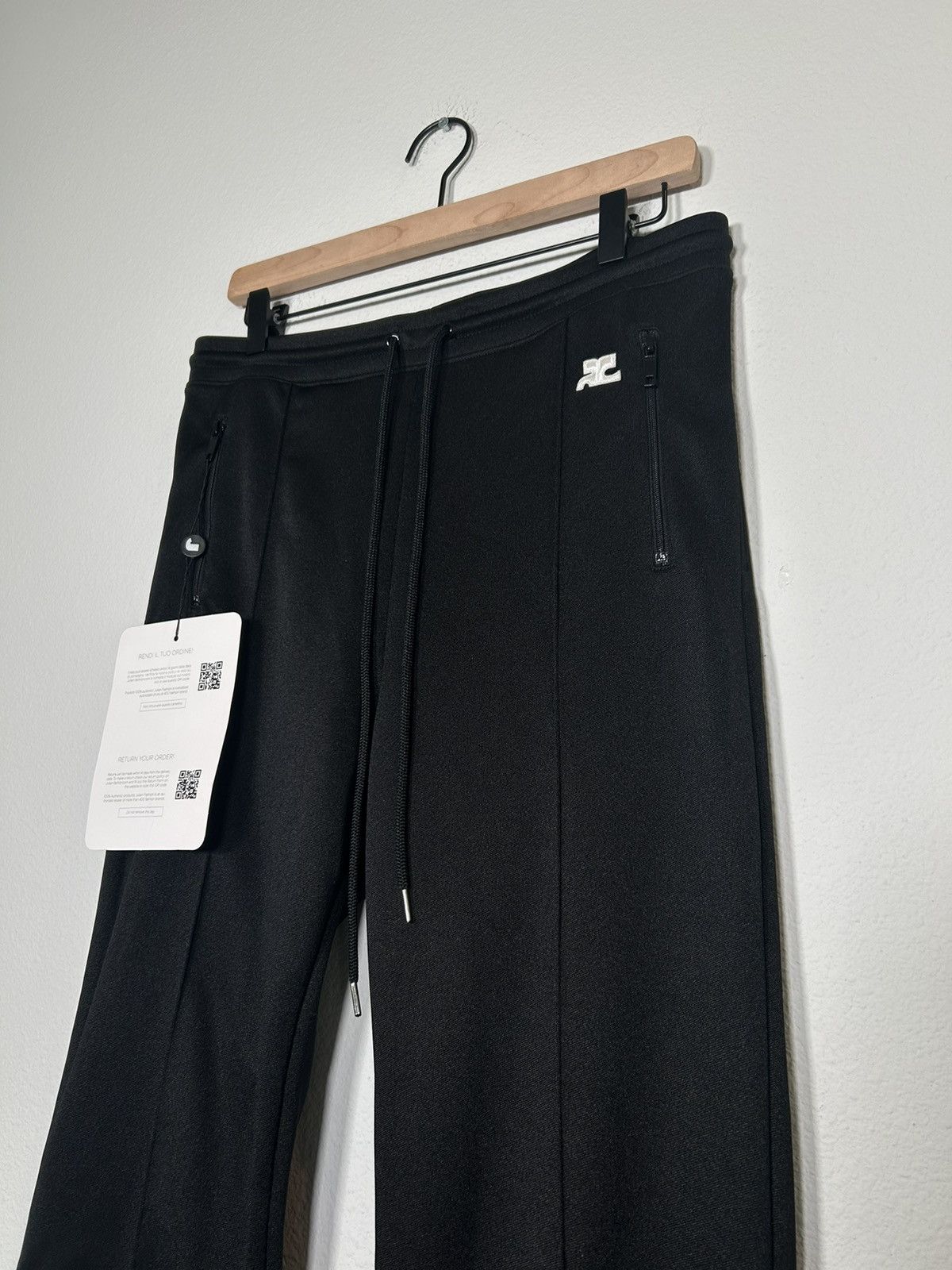 Courreges NWT! Logo Creased Slim Sweatpants Size US 30 / EU 46 - 3 Thumbnail