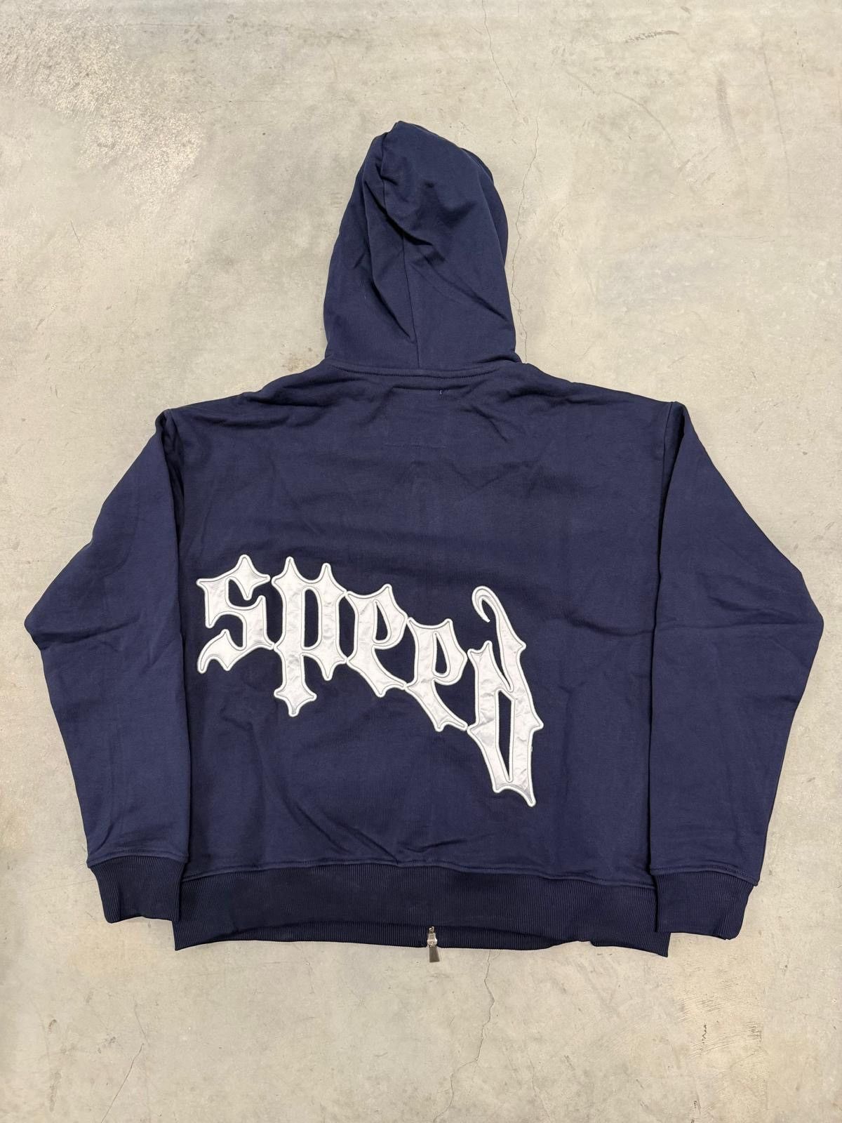 Godspeed Godspeed Navy/Silver Satin OG Logo V2 Sweatsuit Brand New Size US L / EU 52-54 / 3 - 4 Thumbnail