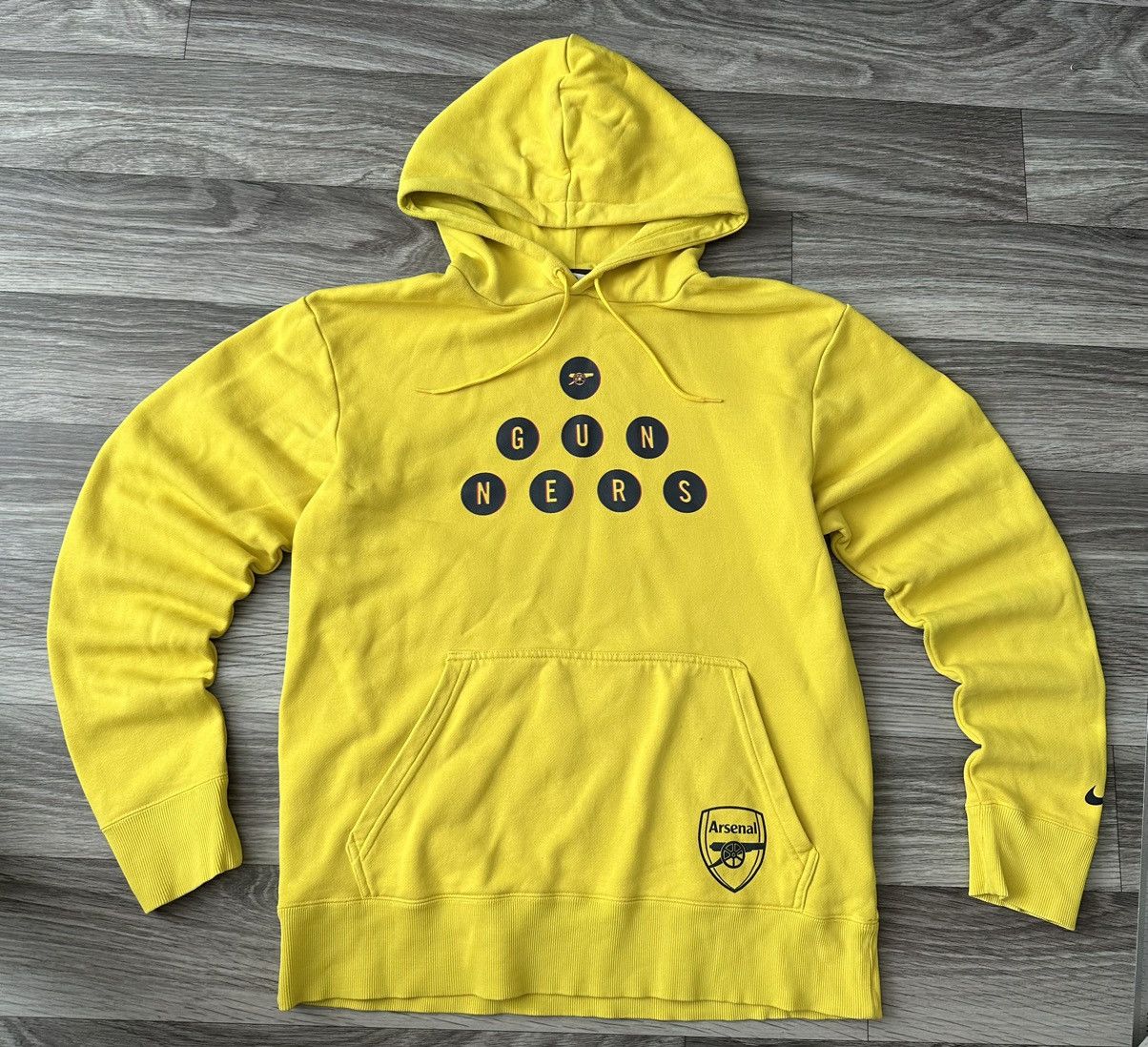 Nike Nike Arsenal Vintage Yellow Gunners y2k hoodie big logo Size US M / EU 48-50 / 2 - 1 Thumbnail