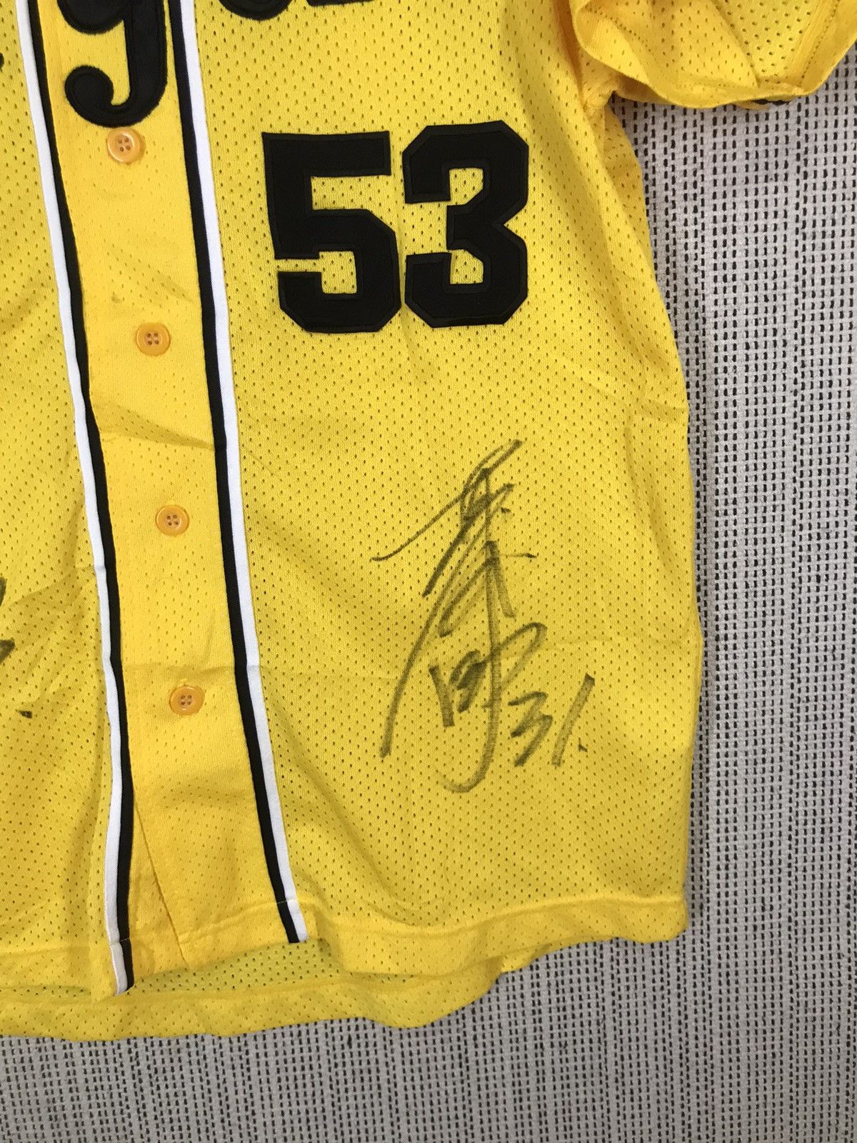 Japanese Brand × MLB × Vintage 🔥VERY RARE🔥HANSHIN TIGER JERSEY WITH SIGNATURE PLAYER Size US L / EU 52-54 / 3 - 3 Thumbnail