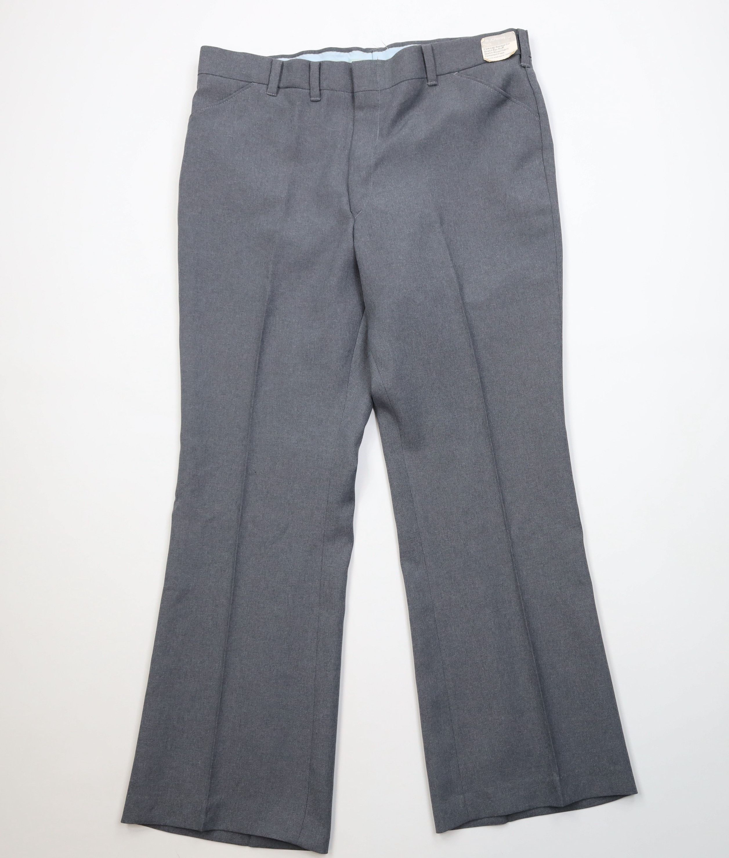 Vintage Deadstock Vintage 70s Streetwear Bell Bottoms Pants Gray USA Size US 40 / EU 56 - 1 Thumbnail