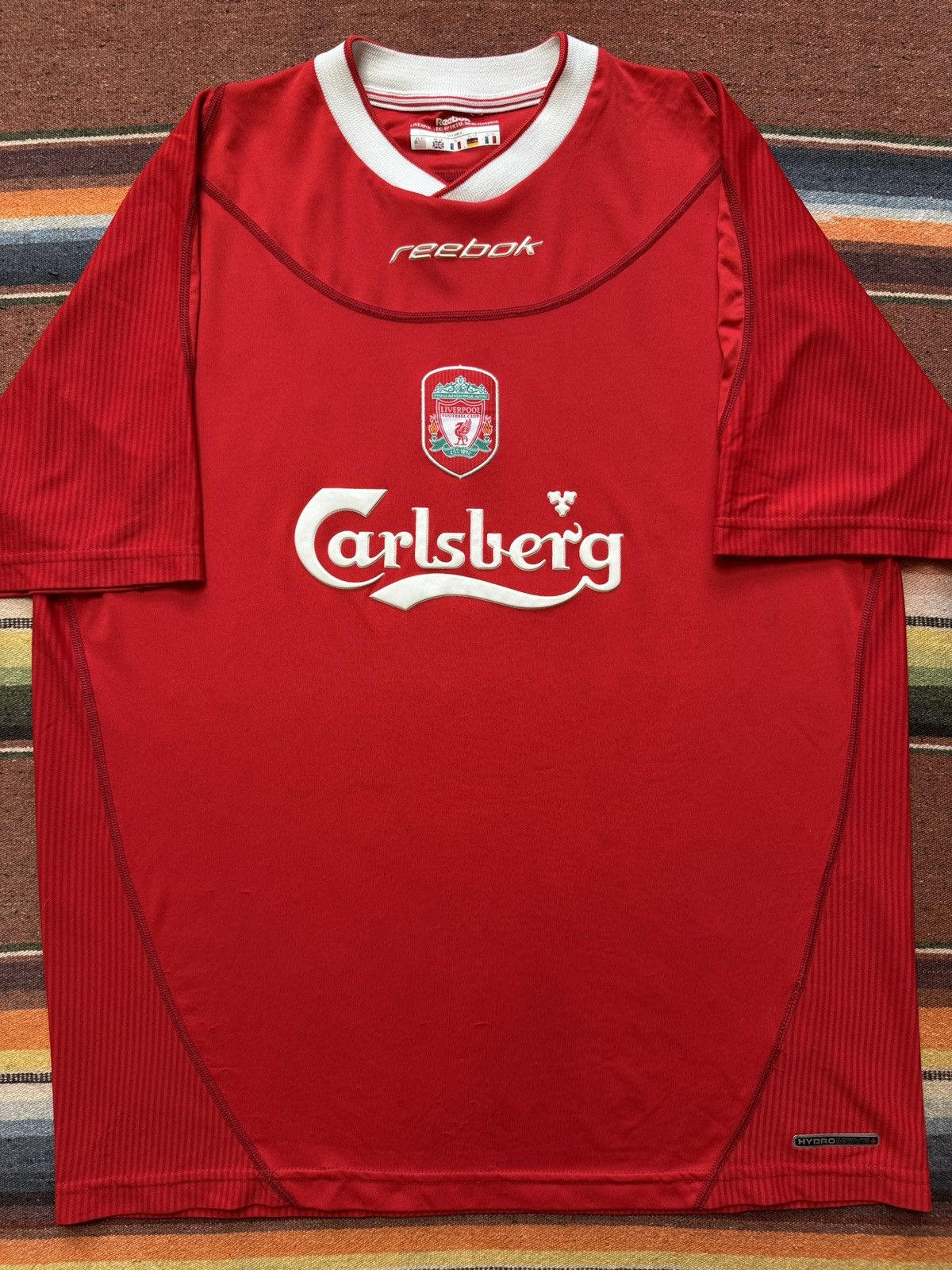Reebok × Vintage Vintage Reebok 2002-2004 Liverpool Home Kit Size US L / EU 52-54 / 3 - 1 Thumbnail