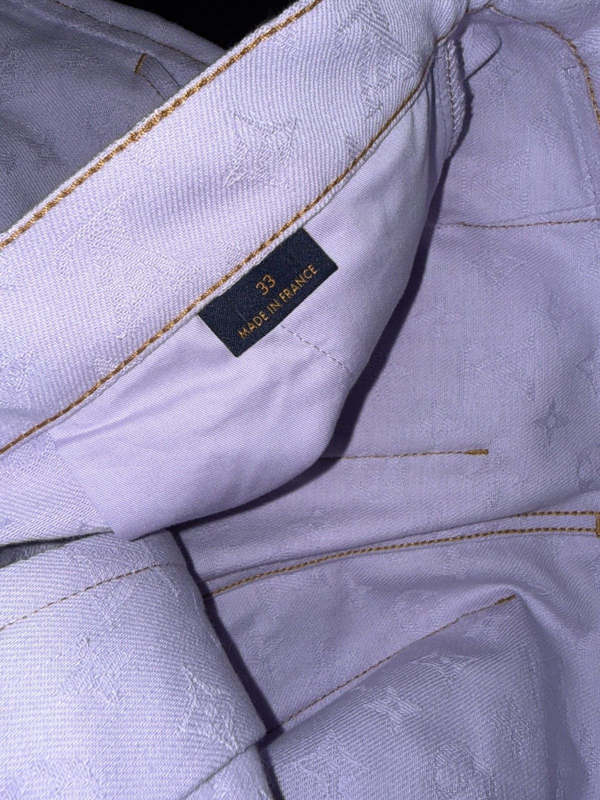 Louis Vuitton Monogram denim workwear shorts Size US 33 - 15 Thumbnail
