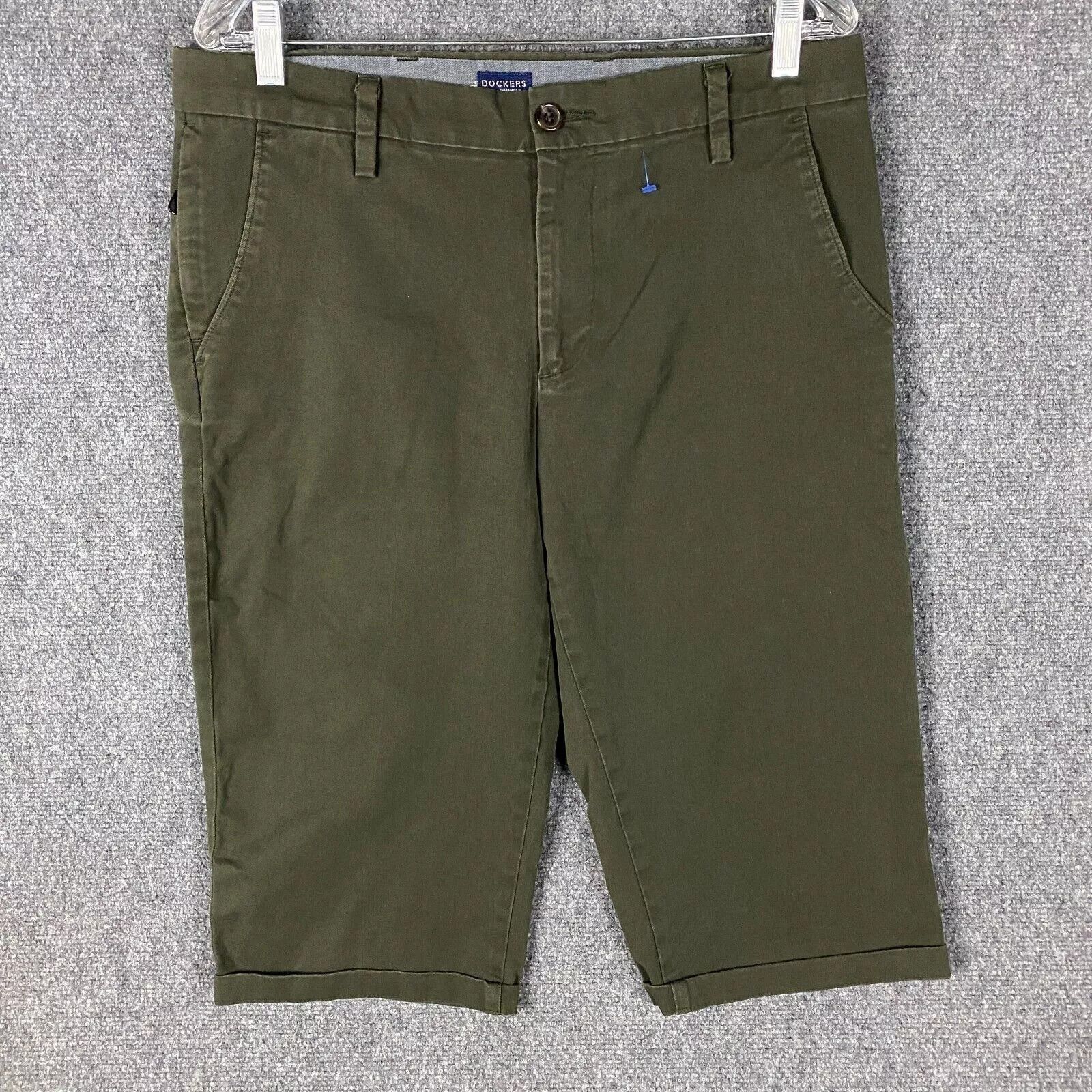 Dockers Dockers Bermuda Shorts Men's 34 Green Adults Cotton Blend Size US 34 / EU 50 - 1 Thumbnail