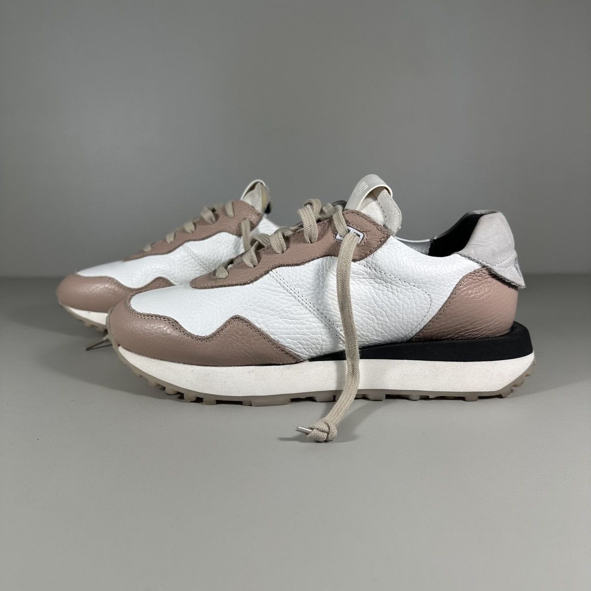 P448 P448 Cancun White / Rose Leather Sneakers Size US 8 / IT 38 - 1 Thumbnail