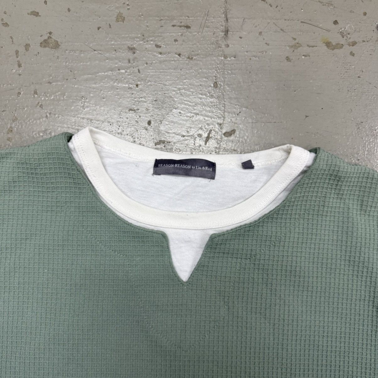 Japanese Brand Japanese Brand Henley Layered Waffle Tee Size US L / EU 52-54 / 3 - 2 Thumbnail
