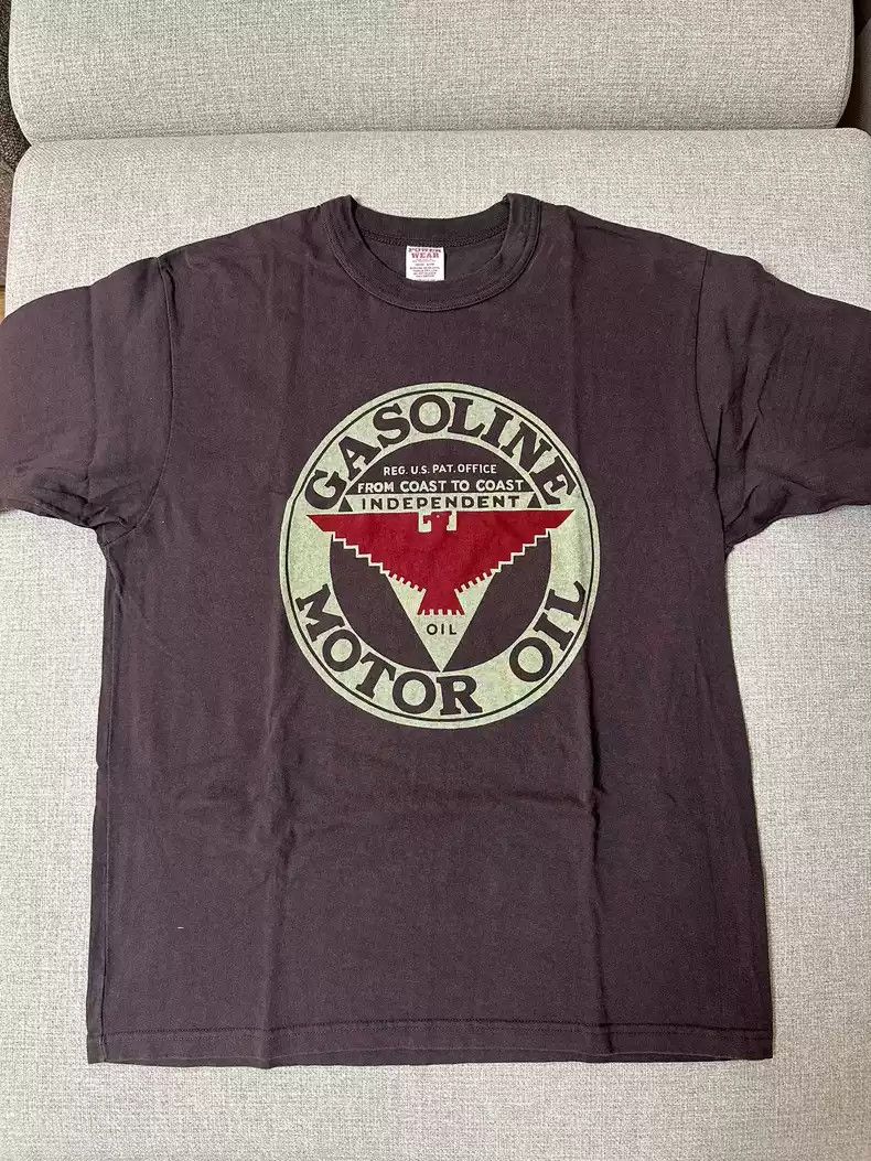 image of Freewheelers Half Sleeve Short Sleeve in Brown, Men's (Size Medium)