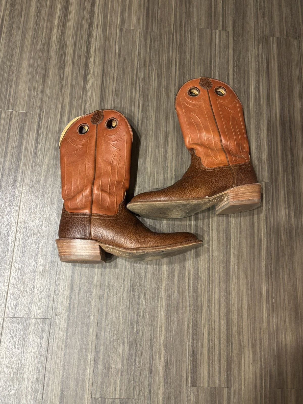 Tecovas TECOVAS Prescott Cowboy Boots Men's 10.5 Burnt Orange/Brown Size US 10.5 / EU 43-44 - 1 Thumbnail