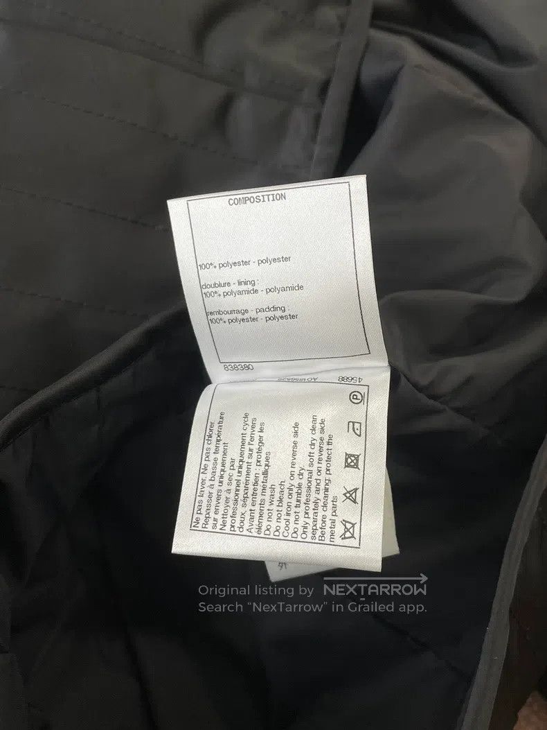 Chanel Chanel Black gold chain leather chain thin cotton jacket Size XS / US 0-2 / IT 36-38 - 7 Thumbnail
