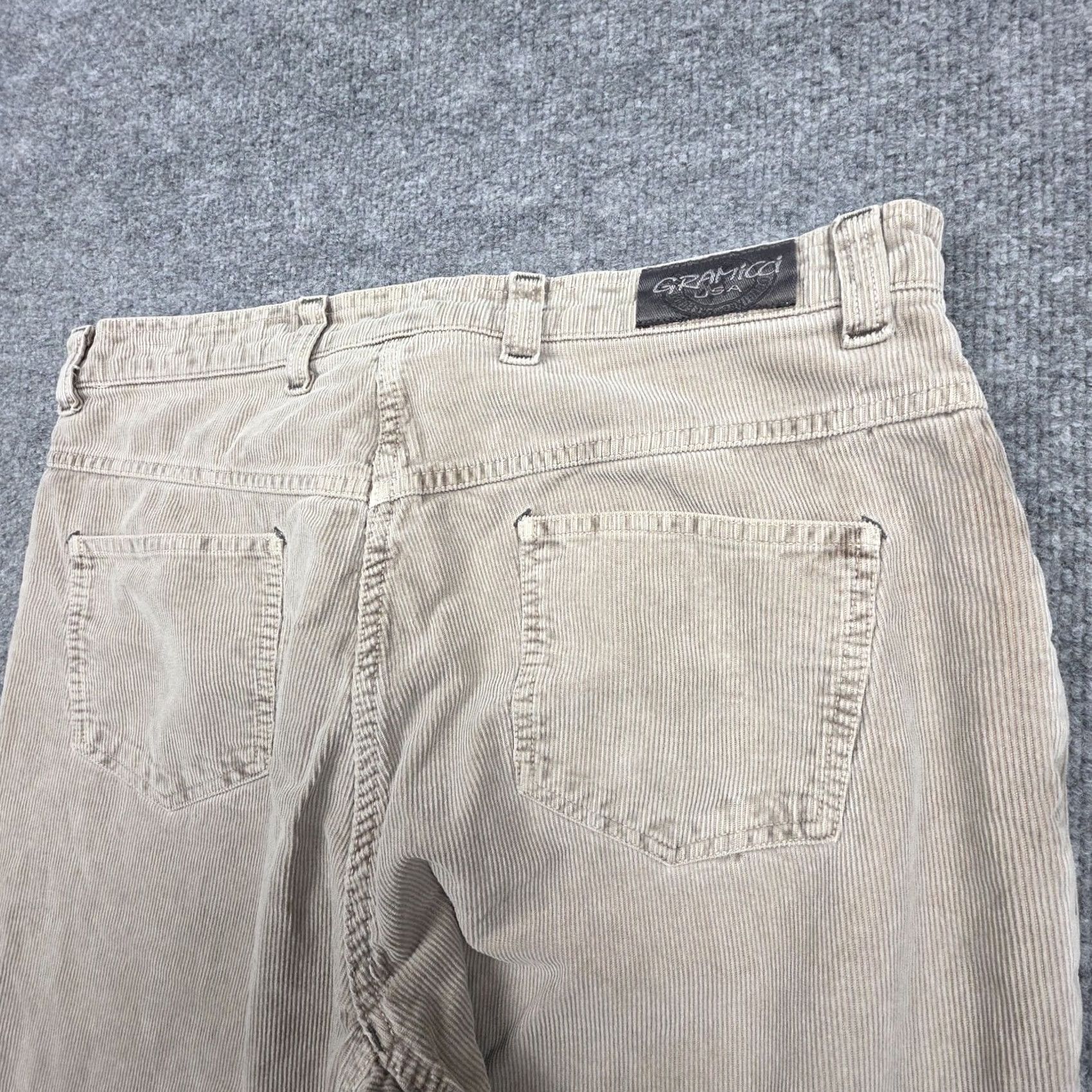 Vintage Gramicci Pants Women's Large Beige Corduroy Straight Leg, Women's (Size 36) — image 4 of 6