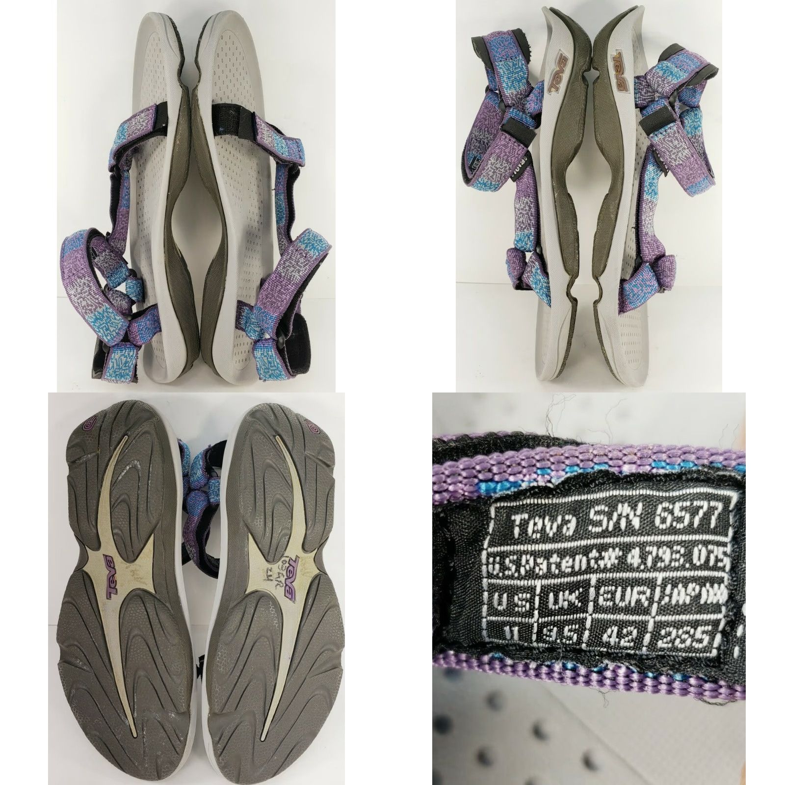 Teva Teva 6577 Hurricane Purple Blue Water Hiking Sport Sandals Womens Size 11 Size US 11 / IT 41 - 8 Thumbnail