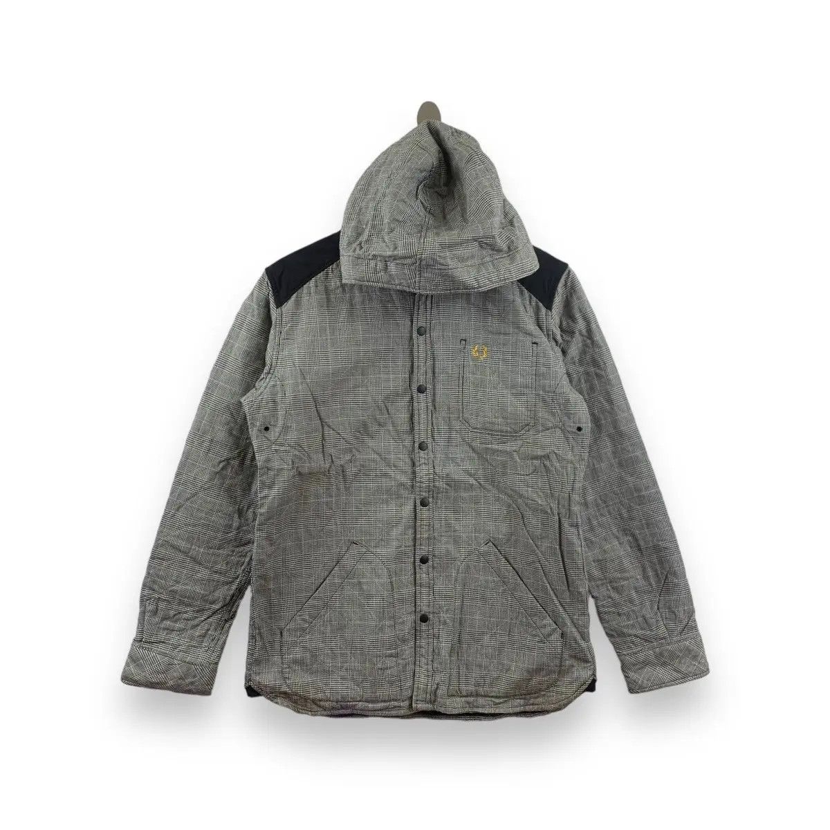 Fred Perry Vintage FRED PERRY Quilted Elbow Patch Jacket Hoodie Size US L / EU 52-54 / 3 - 1 Thumbnail