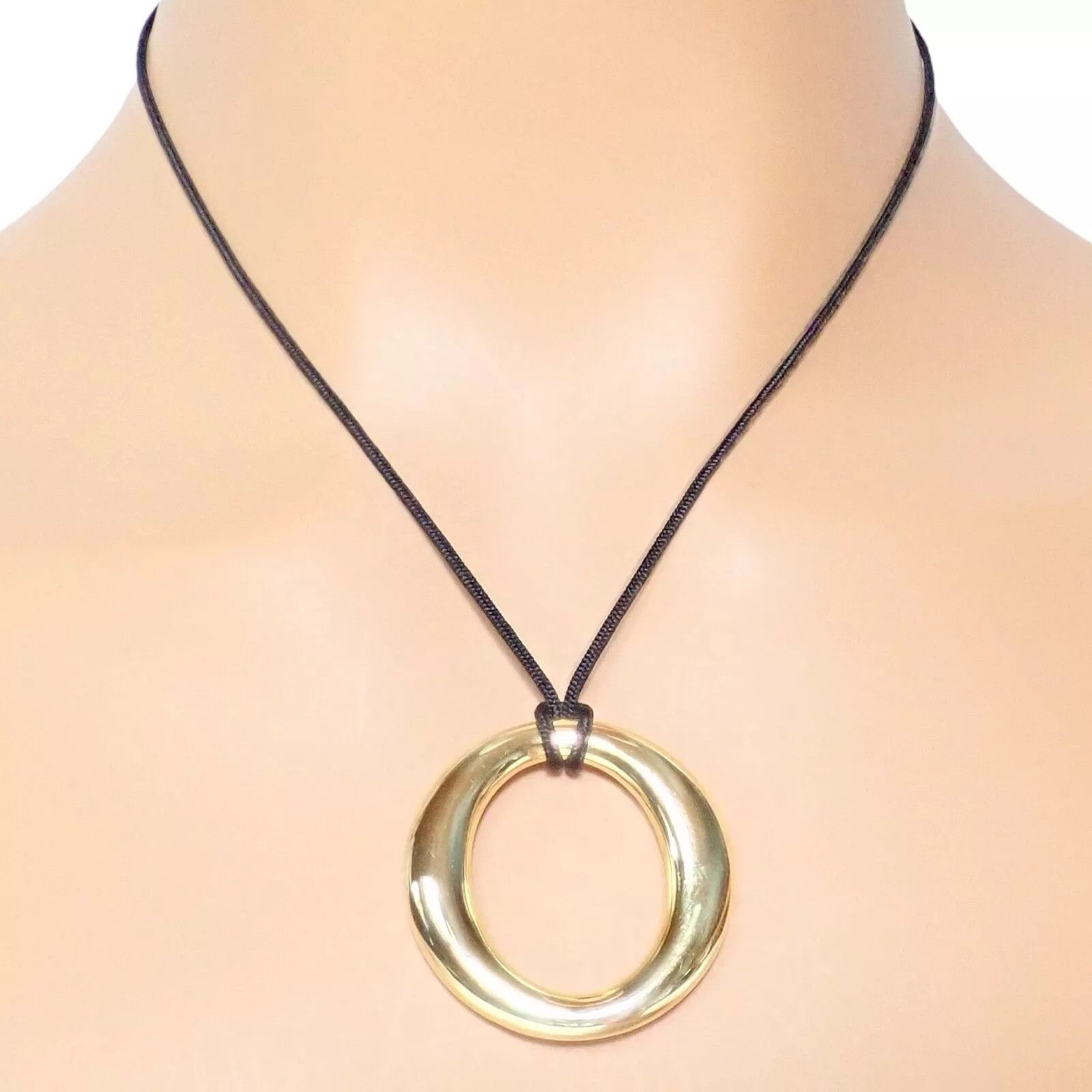 Tiffany & Co. 18k Yellow Gold Peretti 35mm Medium Sevillana Necklace Size ONE SIZE - 3 Thumbnail