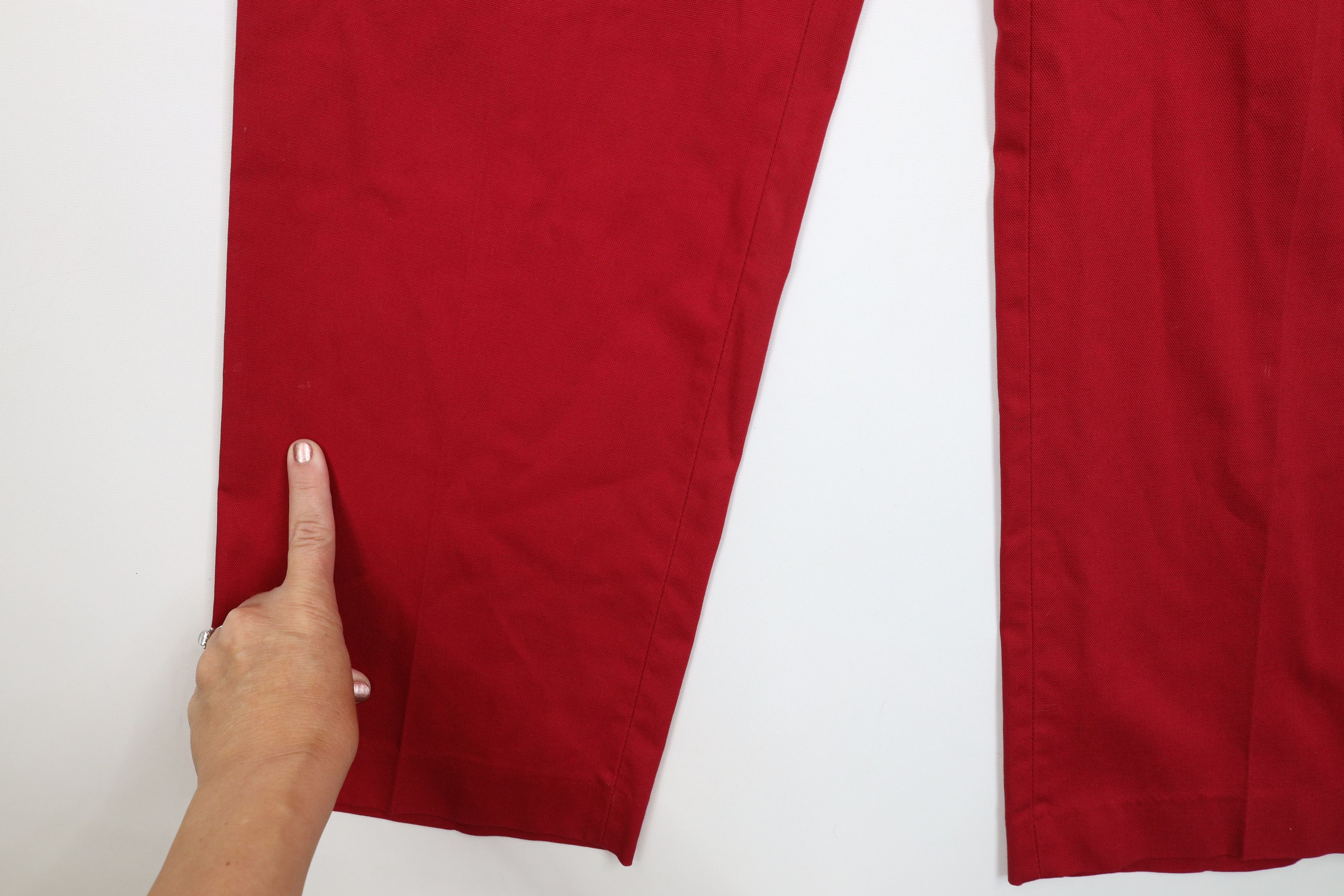Vintage Vintage 70s Streetwear Knit Wide Leg Chino Pants Red USA Size US 36 / EU 52 - 6 Thumbnail