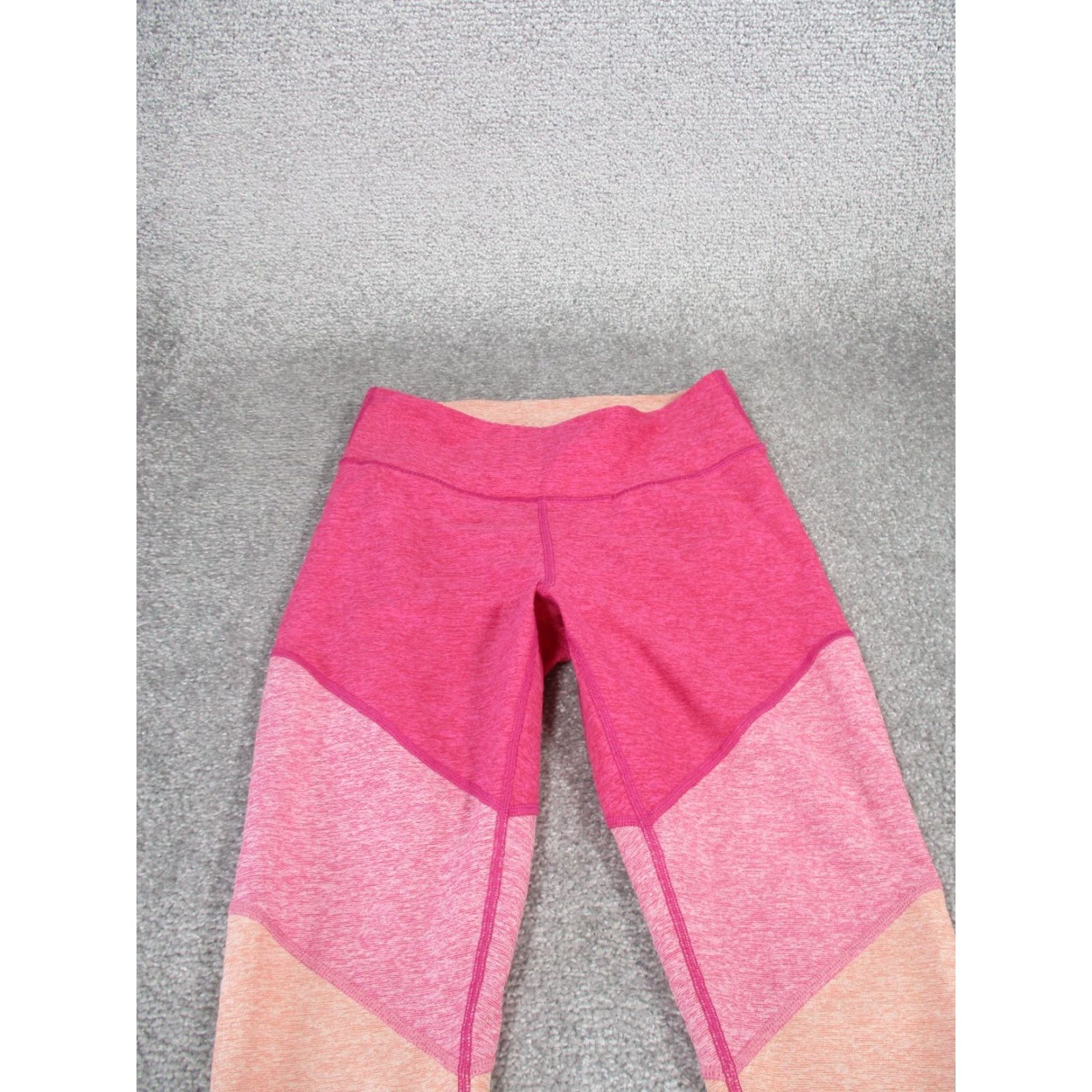 Outdoor Voices OUTDOOR VOICES Leggings Womens Small Pink Colorblock Athletic Performance Gym Size 28" / US 6 / IT 42 - 2 Thumbnail