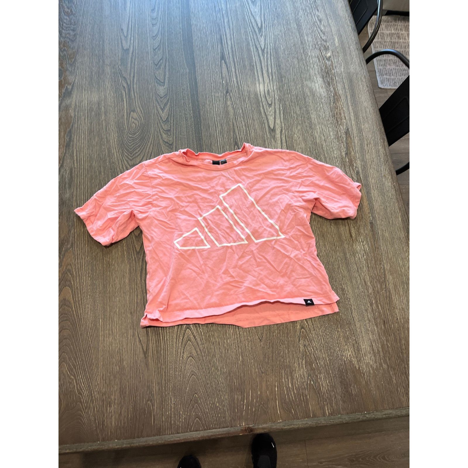 Adidas Adidas Crop Tee Short Sleeve Logo Print Crewneck Pink Size S Size S / US 4 / IT 40 - 1 Thumbnail
