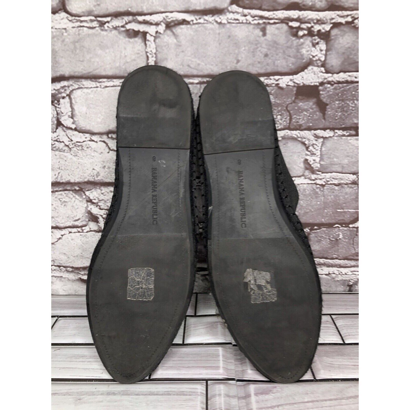 Banana Republic Banana Republic Black Canvas Fabric Slip On Espadrilles Loaf Size US 8 / IT 38 - 7 Thumbnail