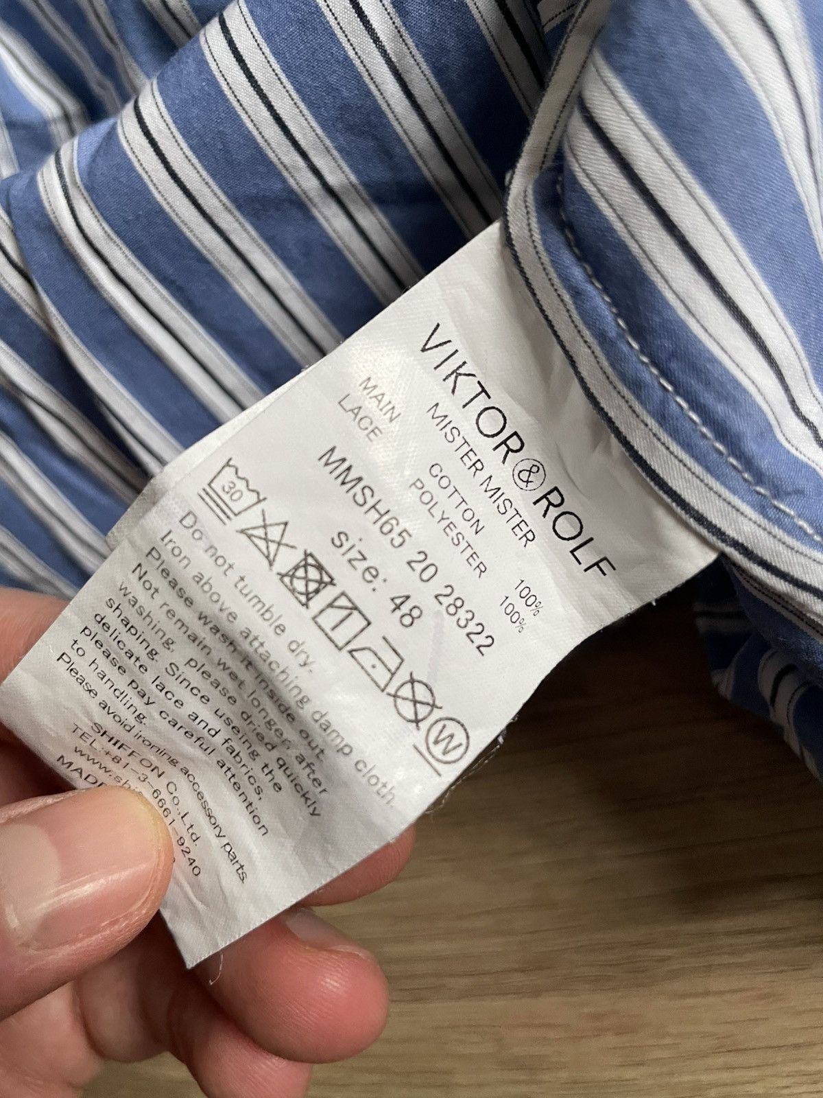 Viktor & Rolf VIKTOR AND ROLF Mister Mister - Striped frill shirt Size US M / EU 48-50 / 2 - 5 Thumbnail