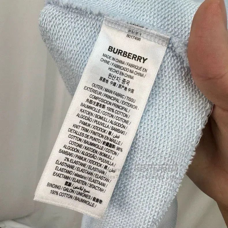 Burberry Burberry Blue Printed Letter Hoodie. Size US L / EU 52-54 / 3 - 6 Thumbnail