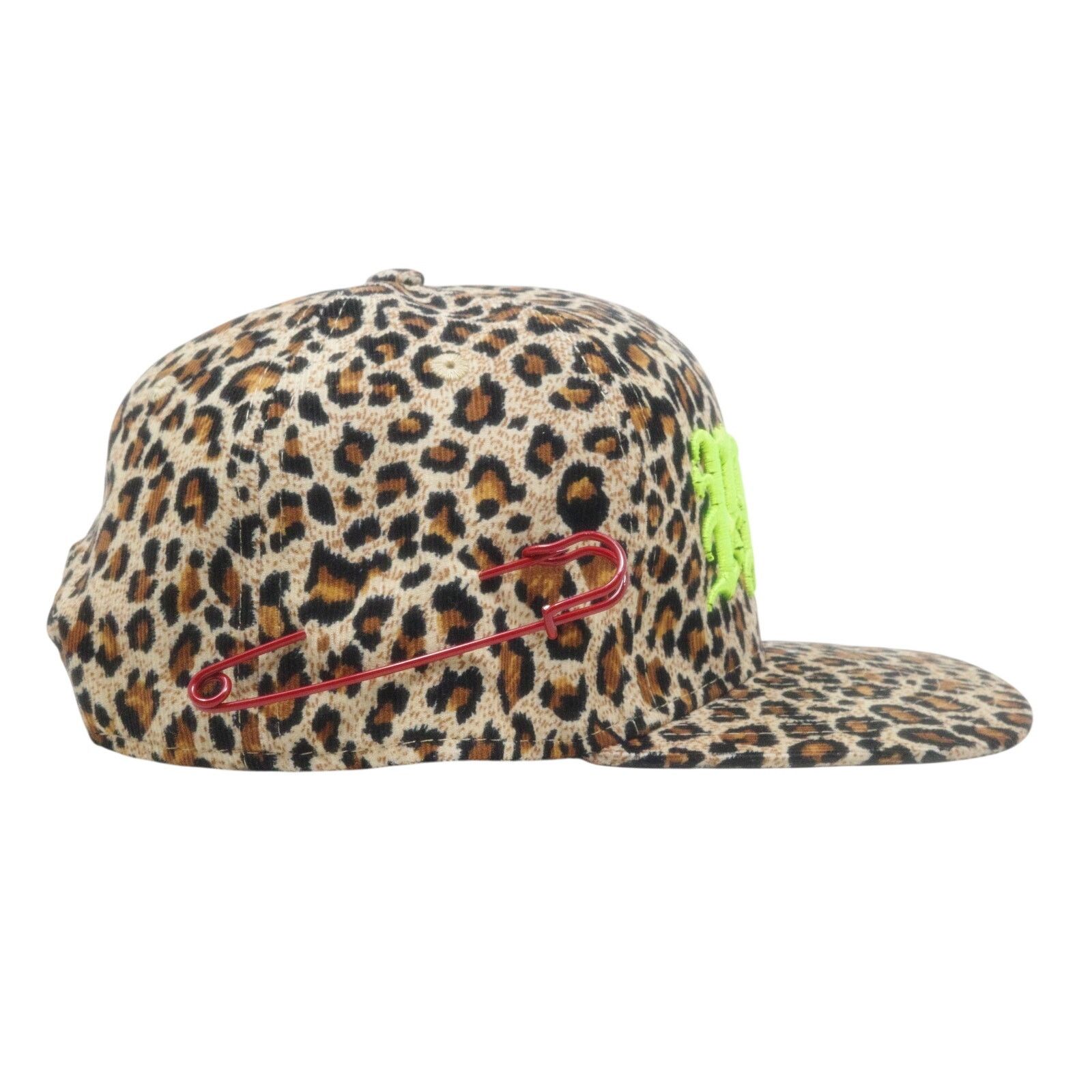 Other PUNK ® Angry Leopard Hat with Red Safety Pin - Made in USA Size ONE SIZE - 4 Thumbnail