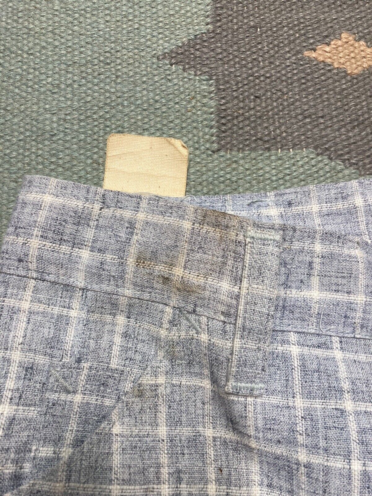 Lee × Vintage VTG 70s lee boot cut flare pants plaid DEADSTOCK sz 16 28x34 Size US 28 / EU 44 - 6 Thumbnail