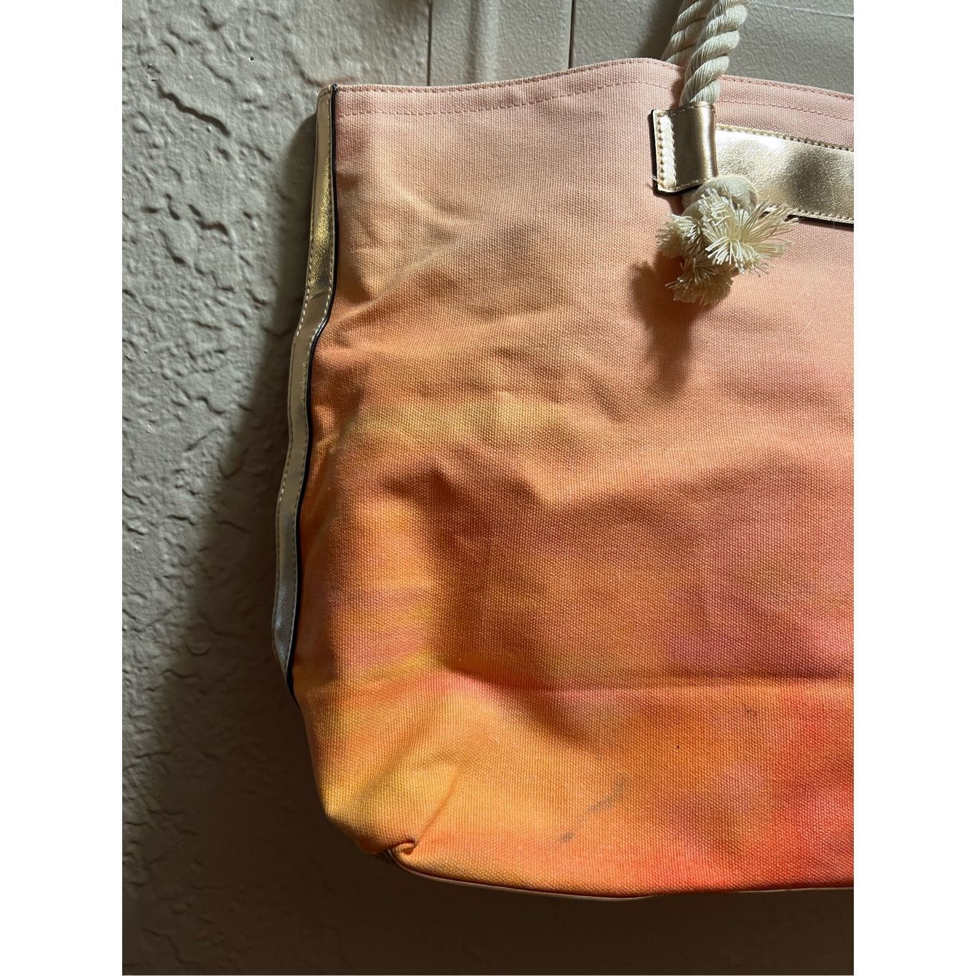Victoria's Secret Victoria’s Secret Orange Ombré Tote Bag Preowned-Stains-Mark Size ONE SIZE - 10 Thumbnail