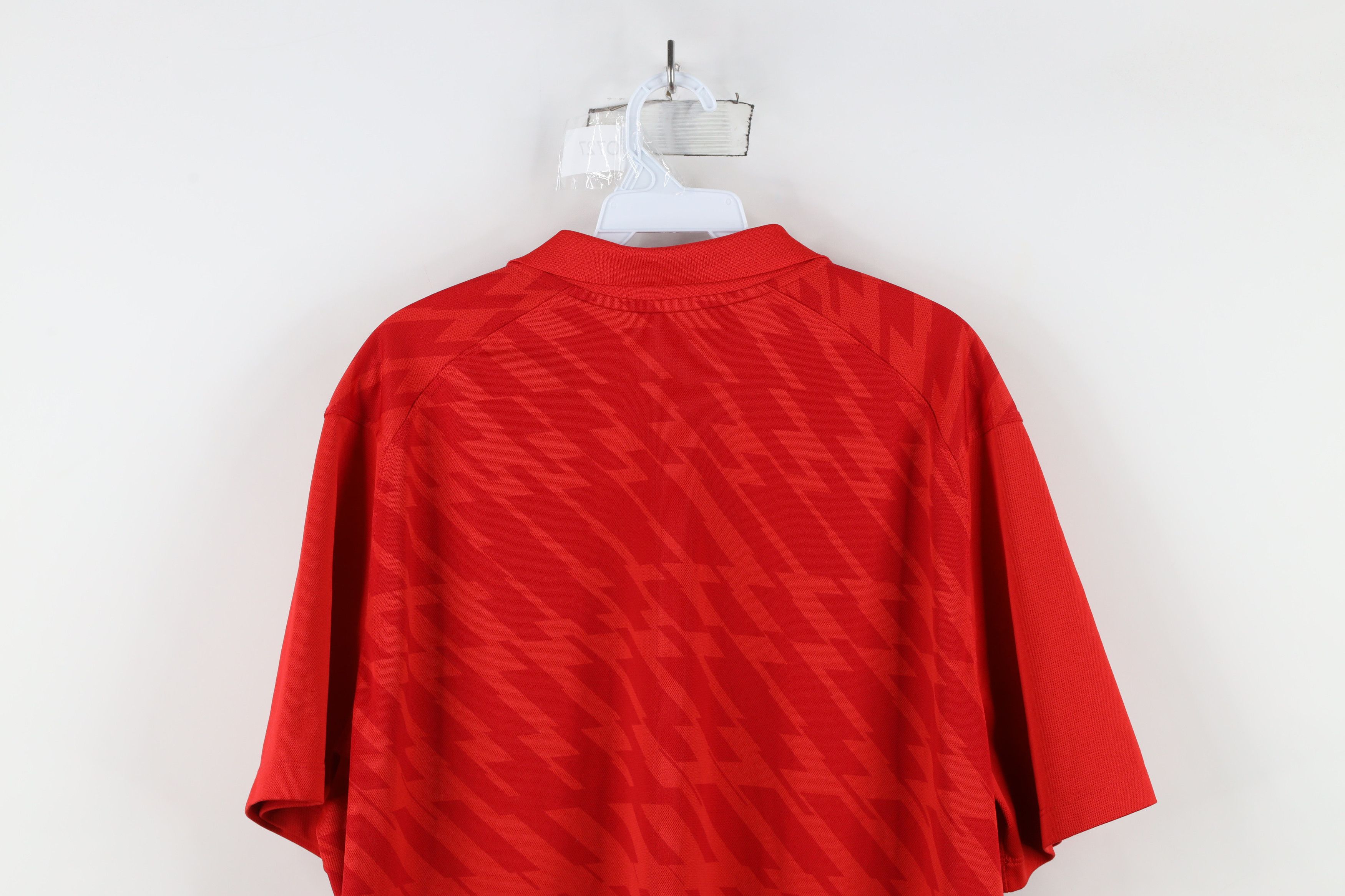 Nike × Vintage Nike Ohio State University Football Geometric Polo Shirt Red Size US XL / EU 56 / 4 - 11 Thumbnail