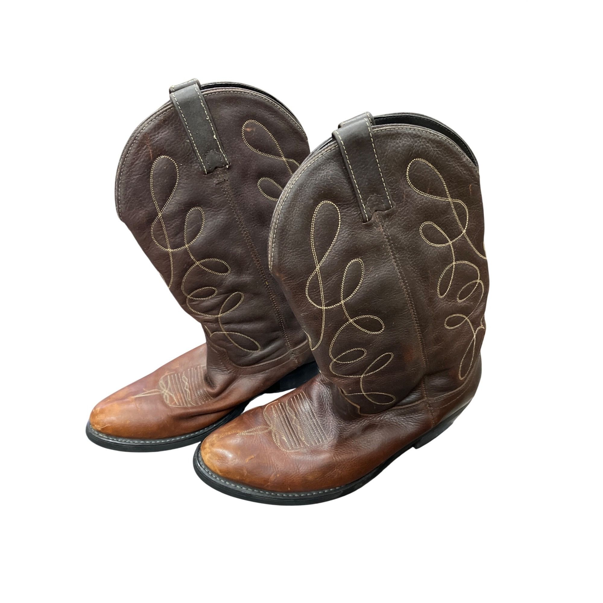Dan Post Dan Post mens brown leather embroided cowboy western boots s Size US 11.5 / EU 44-45 - 17 Thumbnail